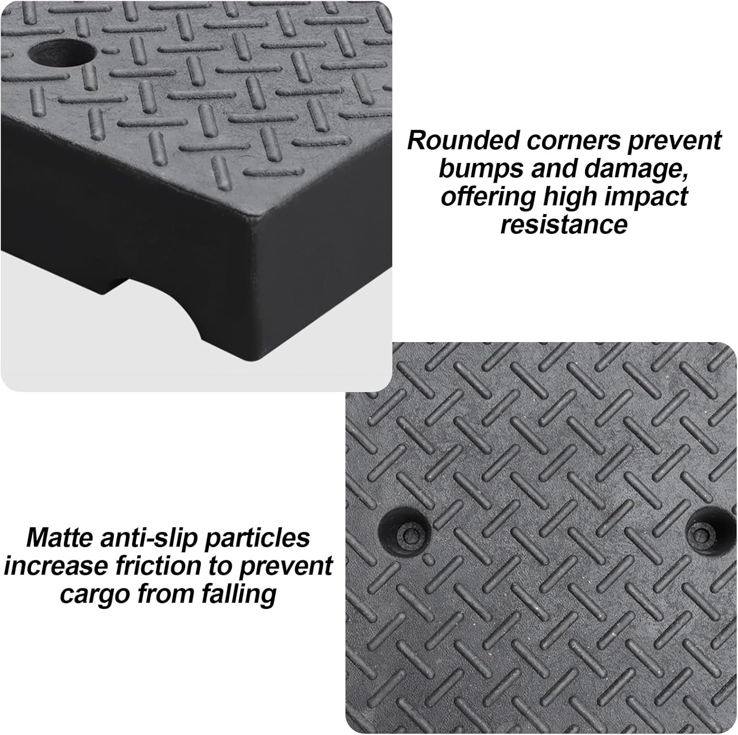 Waterproof Floor Pallet, Rubber-Plastic Pallet for Basement Storage, Lightweight,Ventilation, Static Load Capacity 880 Lbs, for Basement Garage Supermarket(8cm/3in)