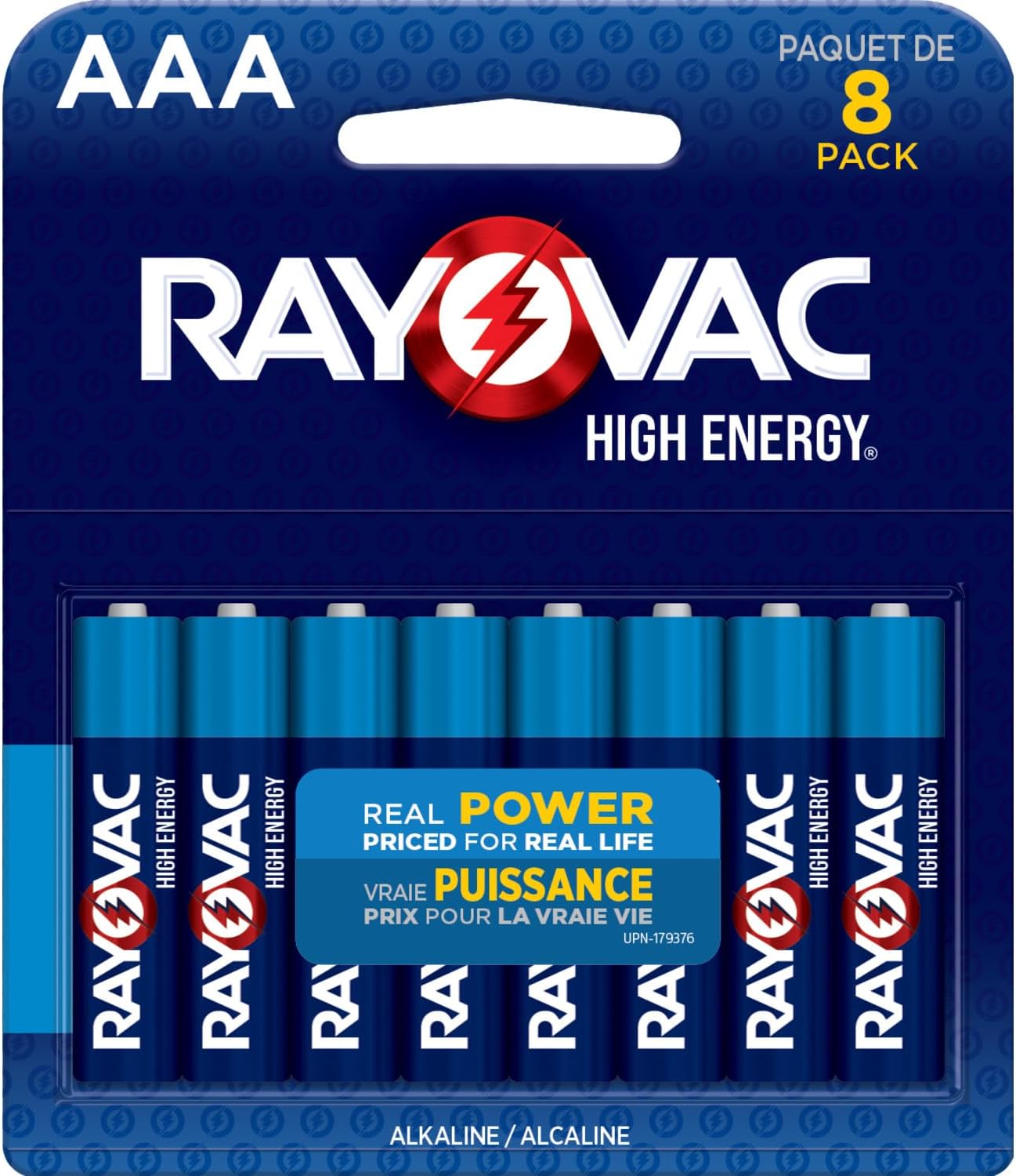 Rayovac High Energy AAA Batteries (8 Pack), Alkaline Triple A Batteries