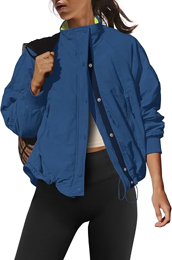 LAMISSCHE Casual Fleece Lined Jacket Zip up Winter Coats with Pcokets