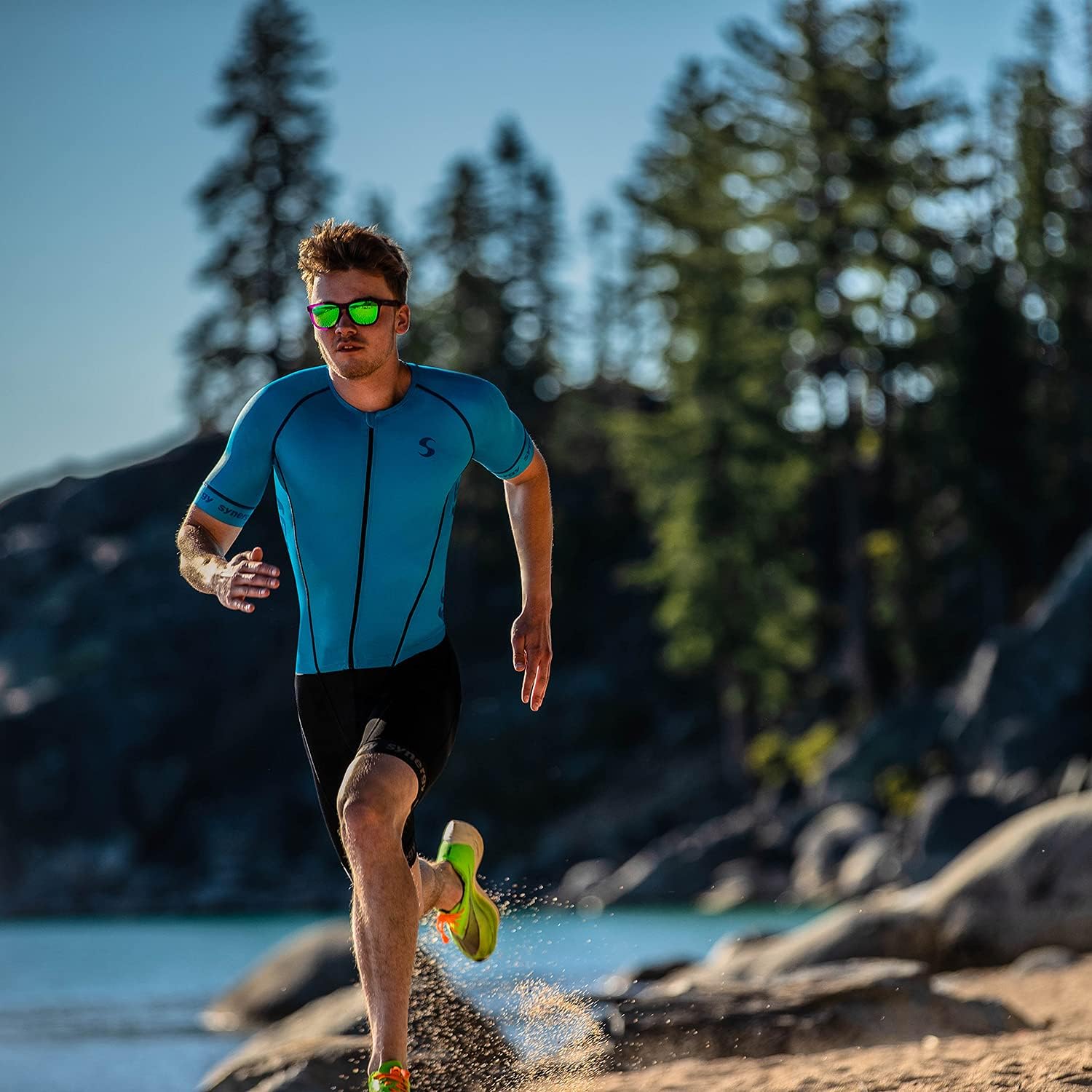 Buy Synergy Triathlon Tri Suit Men's Pro Short Sleeve Trisuit Online