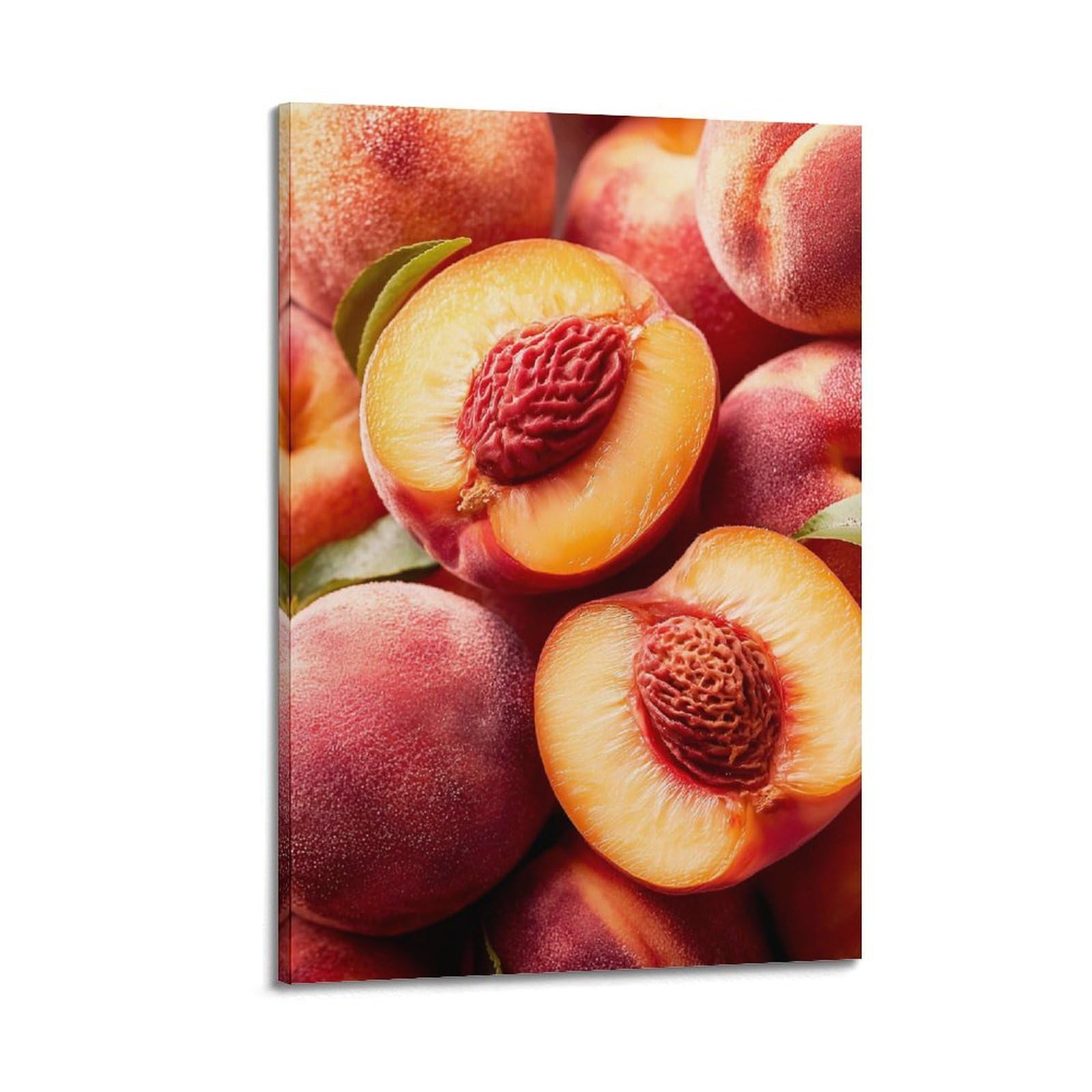 OKAHYS Fruit Peaches Artwork Poster Decorative Painting Canvas Wall Artworks Picture 24x36inch(60x90cm)