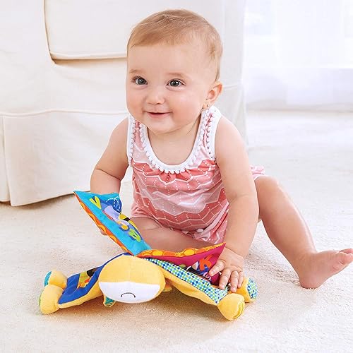 Miniatura 3 de Kidoozie Farm Friends - Juguete de libro de arrugas táctil y educativo lavable a máquina para edades de 3 a 18 meses