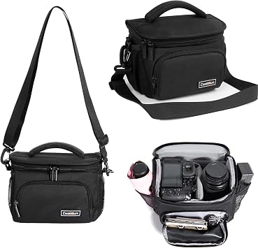 Cwatcun Camera Bag Sling Compact, Crossbody Case for DSLR/Mirrorless