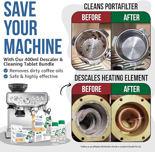 Miniatura 2 de Solución de descalcificación para máquinas Breville  2 botellas - 4 usos, 10 tabletas  Descalcificador elimina la cal, tabletas de máquina de café