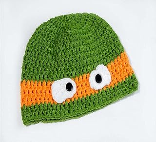 أيس كاب ملون (صناعة يدوية- خيط ناعم )، اخضر، للجنسين