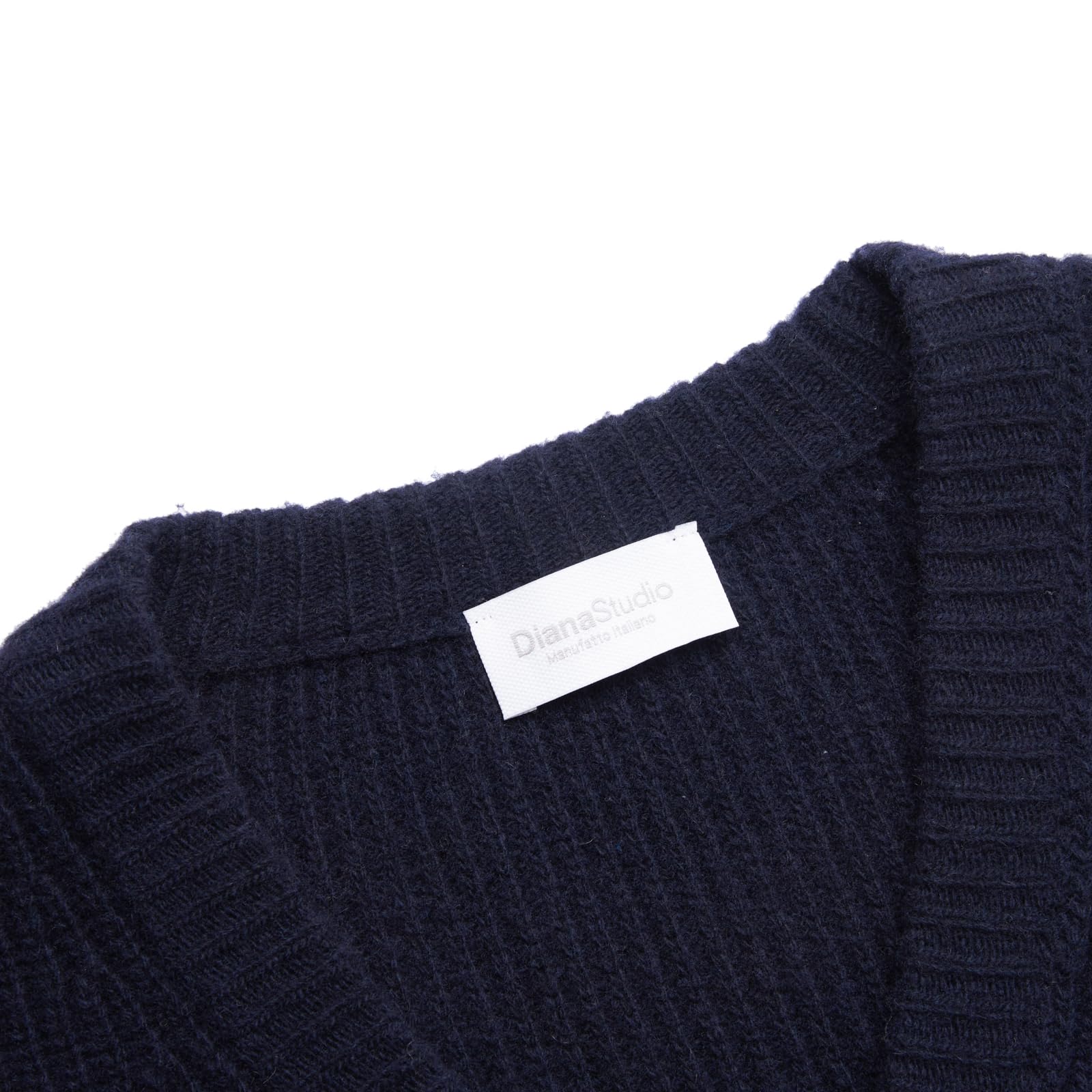 Diana Studio - Cardigan in Lana, Uomo, Maniche Lunghe, Casual Fit, Fatto in Italia