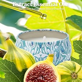 2 Pack Aromatherapy Candles, 2.5 Oz Scented Candles, Lavender and Cherry Blossom, Soy Scented Candle with Floral Scents, Portable Small Jar Candle Set for Travel, Spa, Bath, Yoga, Home Decor Candle