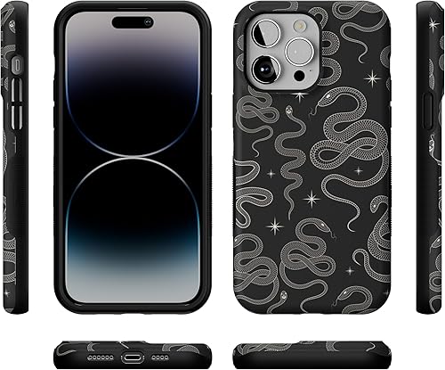 Vista 594 de Casely - Funda para iPhone 14 Pro Max, Viva La Vida, Frida Kahlo Floral Collage, compatible con MagSafe 10 Frida Kahlo Viva La Vida Collage