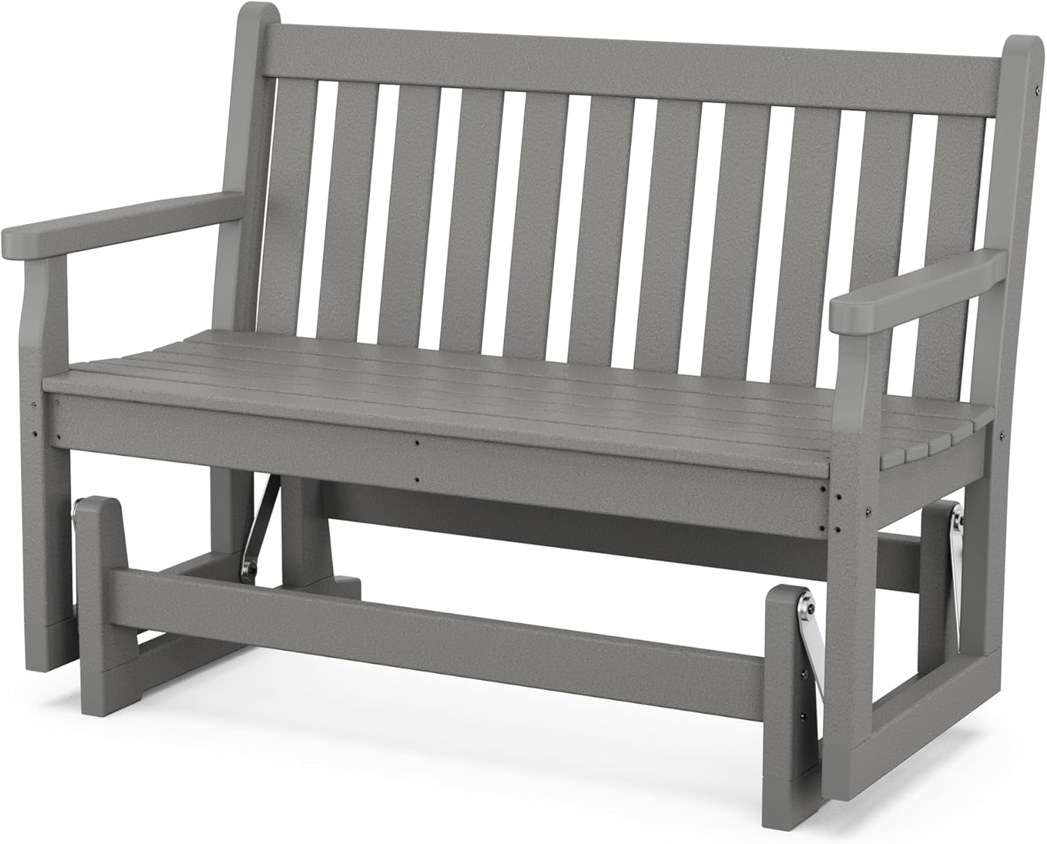 POLYWOOD TGG48BL Traditional Garden 48-Inch Glider, Black