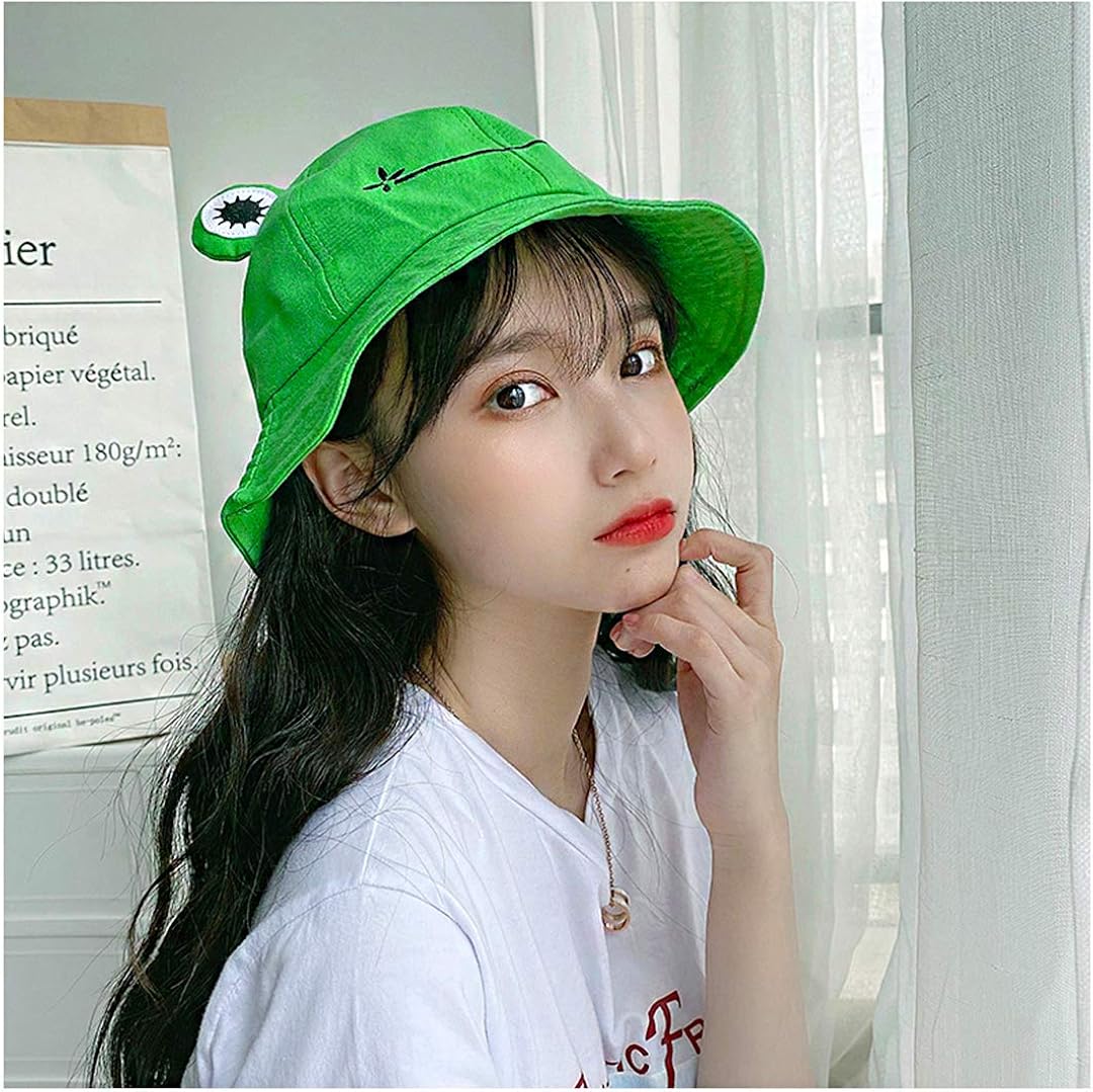 Testudineus Packable Reversible Daisy Printed Fisherman Bucket Sun Hat for Women Teen Girls
