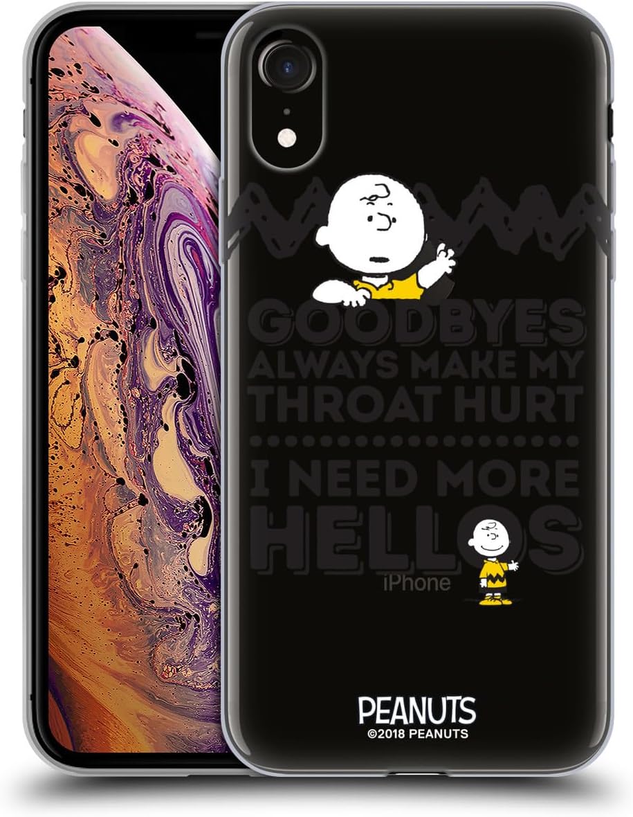 Head Case Designs Officially Licensed Peanuts Happiness Charlie Brown Gel Case [Military Grade Protection] Compatible with Apple iPhone 17 Pro