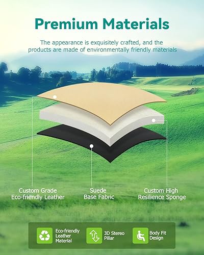 Miniatura 5 de Cojines de repuesto universales para asiento trasero con tapa para carrito de golf EZGO, para Club Car, para Yamaha, Tan