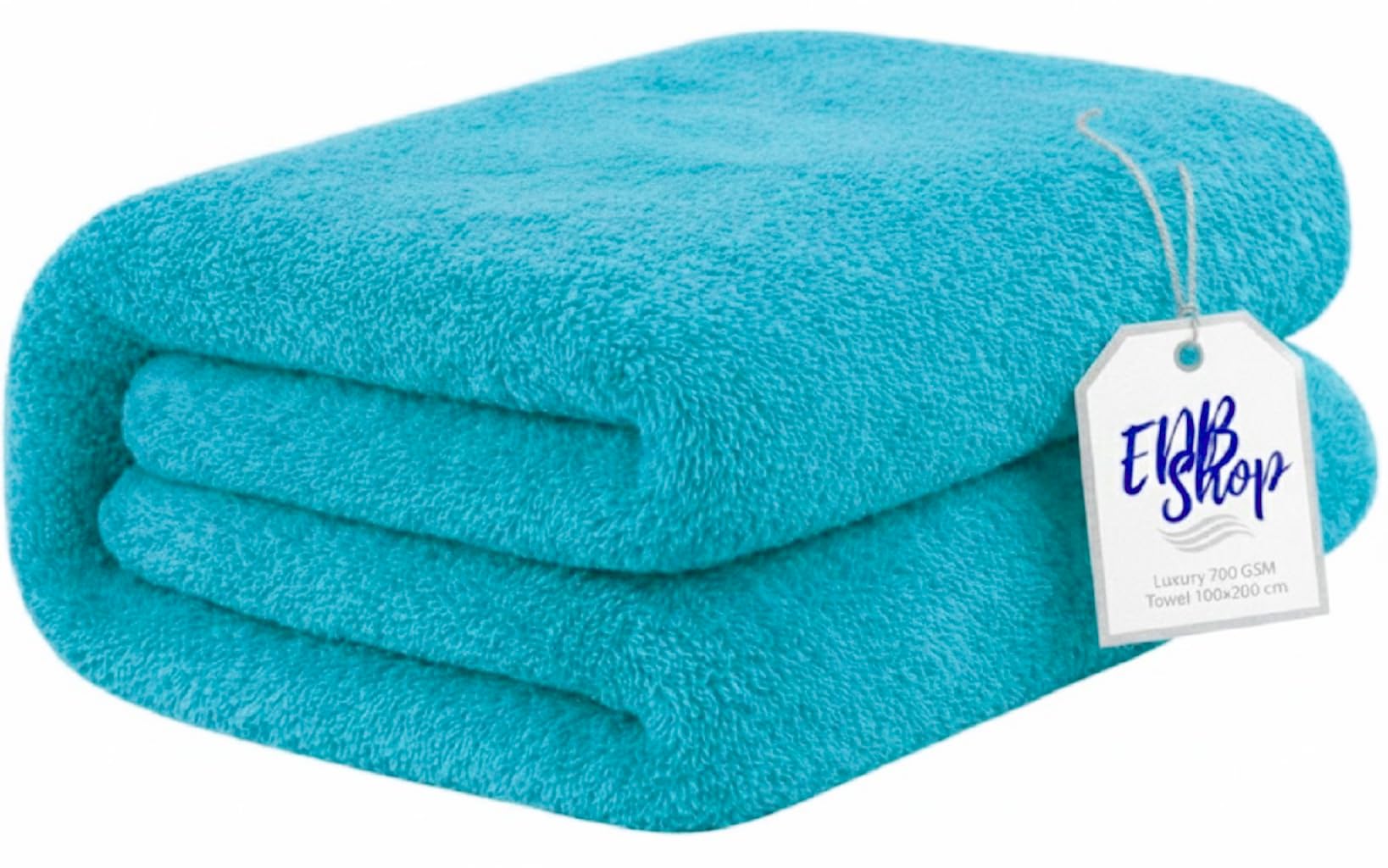 EDB Super Jumbo Big Bath Sheet Extra Large 100x200cm Super Soft 100% Egyptian Cotton Body Wrap Hotel Quality Luxury Towels 700-GSM (Teal/Turquoise)