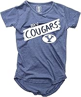 Vista 64 de Wes and Willy NCAA - Camiseta Burnout para niñas S/S