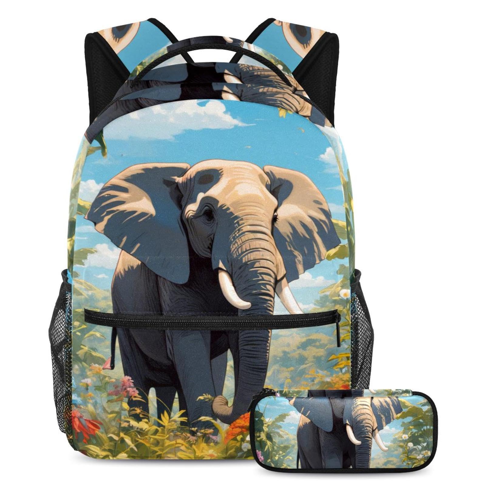 Sac d'école éléphant 40cm pour soulager le dos des élèves