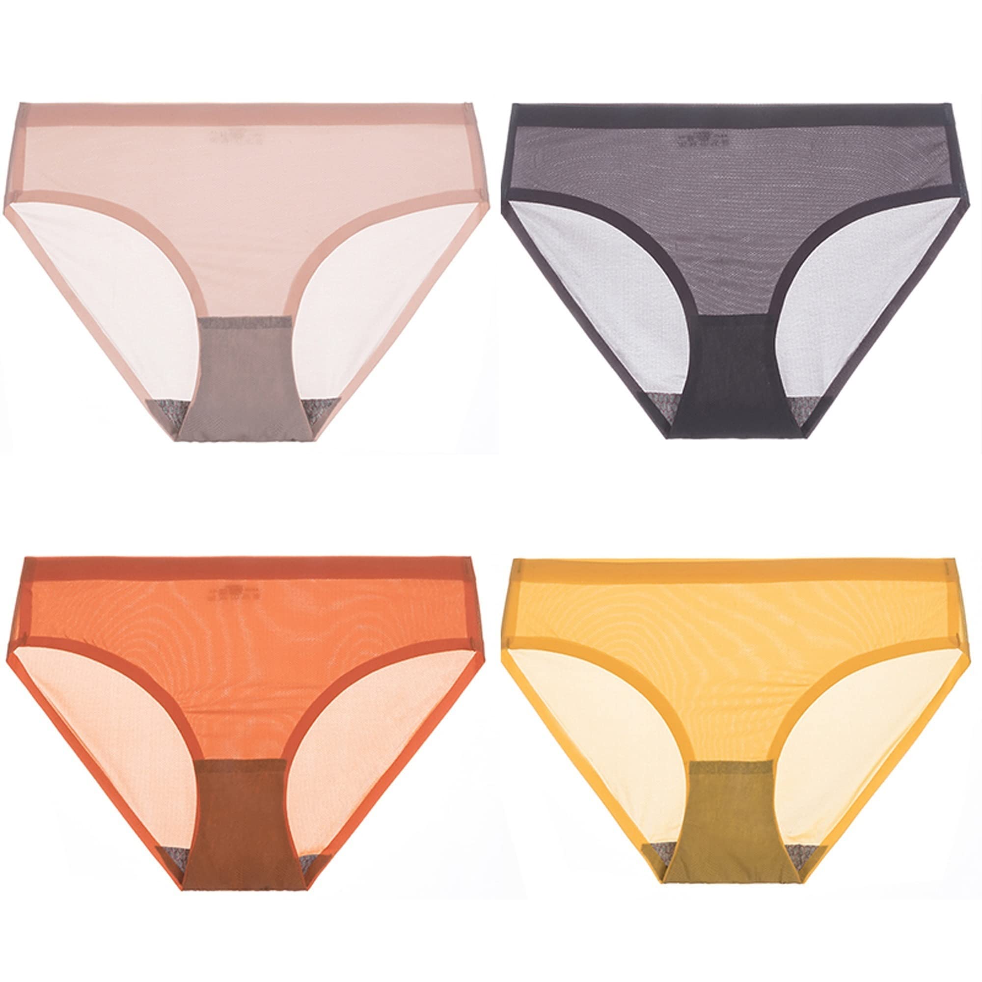 Culotte de bikini transparente respirante WENJUN maille extensible taille XL