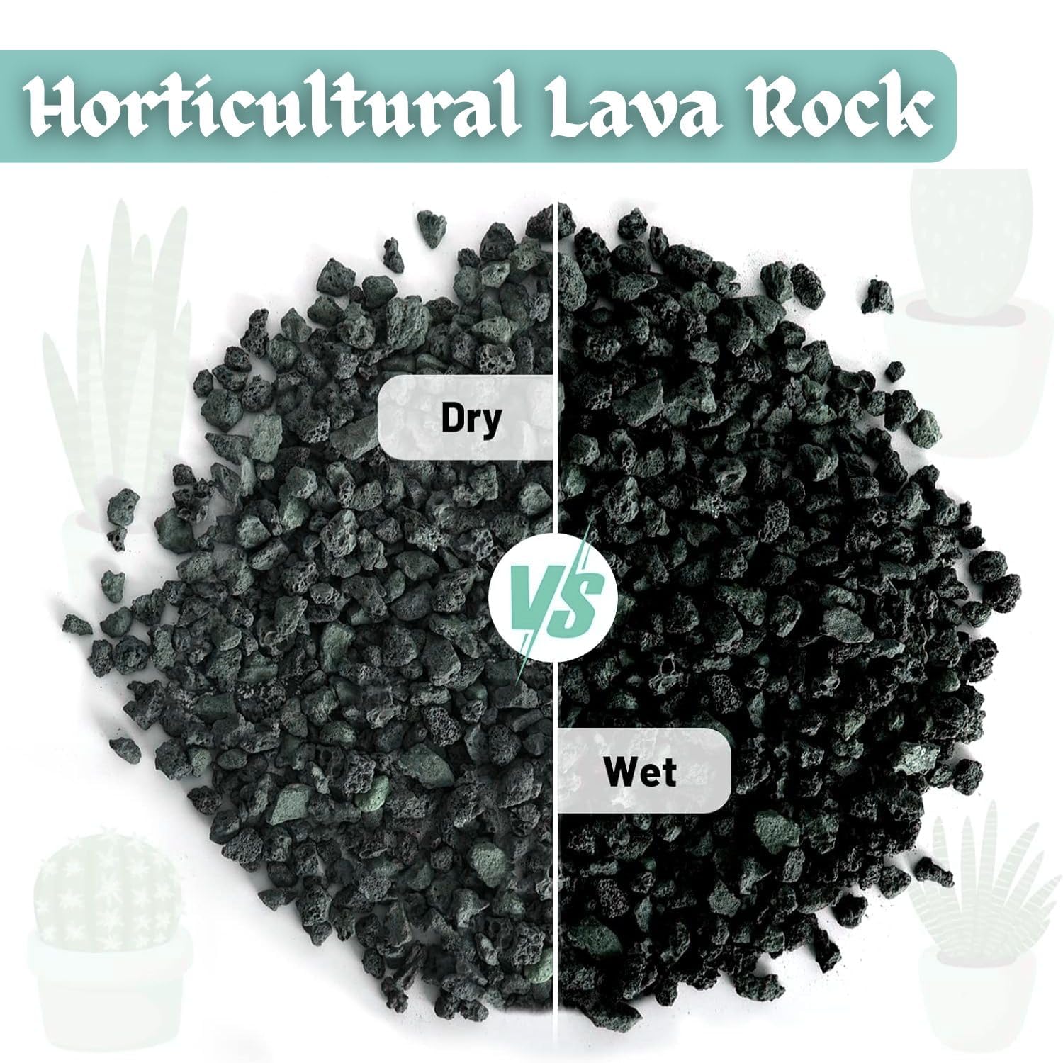 VAYINATO® 5-8 Mm (2 Kg) Natural Volcanic Black Lava Chips, Versatile Pebbles for Fish Tank Landscaping, Succulent Planters, Vase Filler & Garden Accents, Indoor Outdoor Gas Fyre Pits Fyreplaces - Image 4 thumbnail