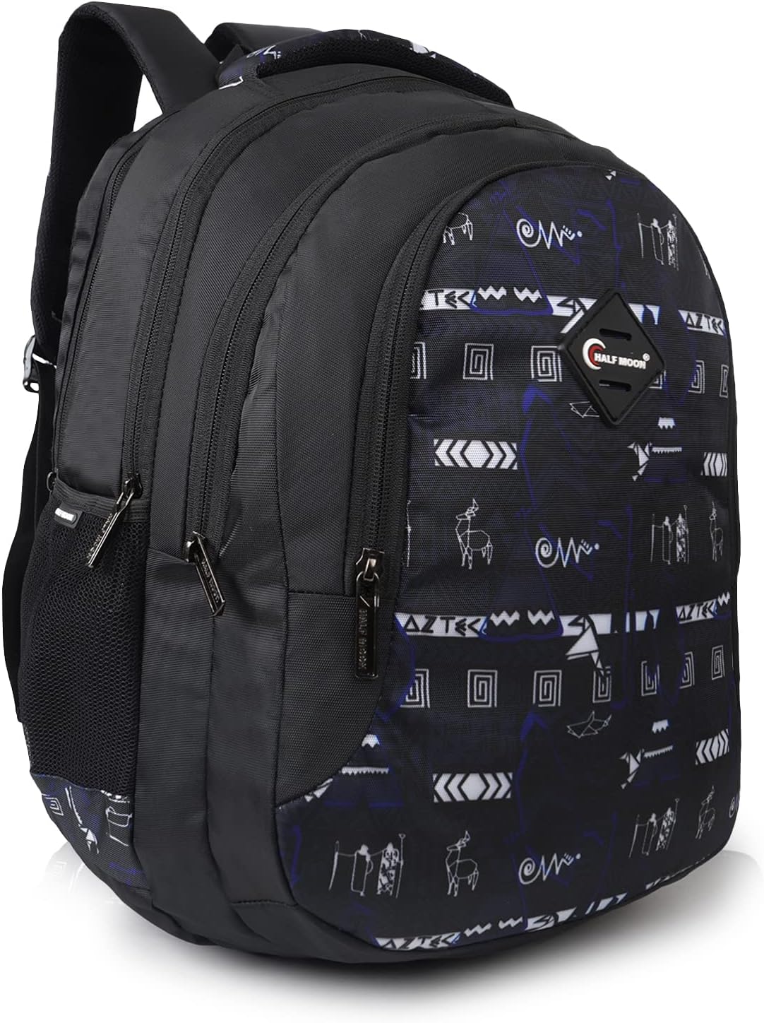 Half Moon Aztec 35L College Bags Class 5-12 | College Bag For Men/College Bag For Women | 15.6 Inch Laptop Bag For Men/Laptop Bag For Women | Spacious & Multiple Pockets