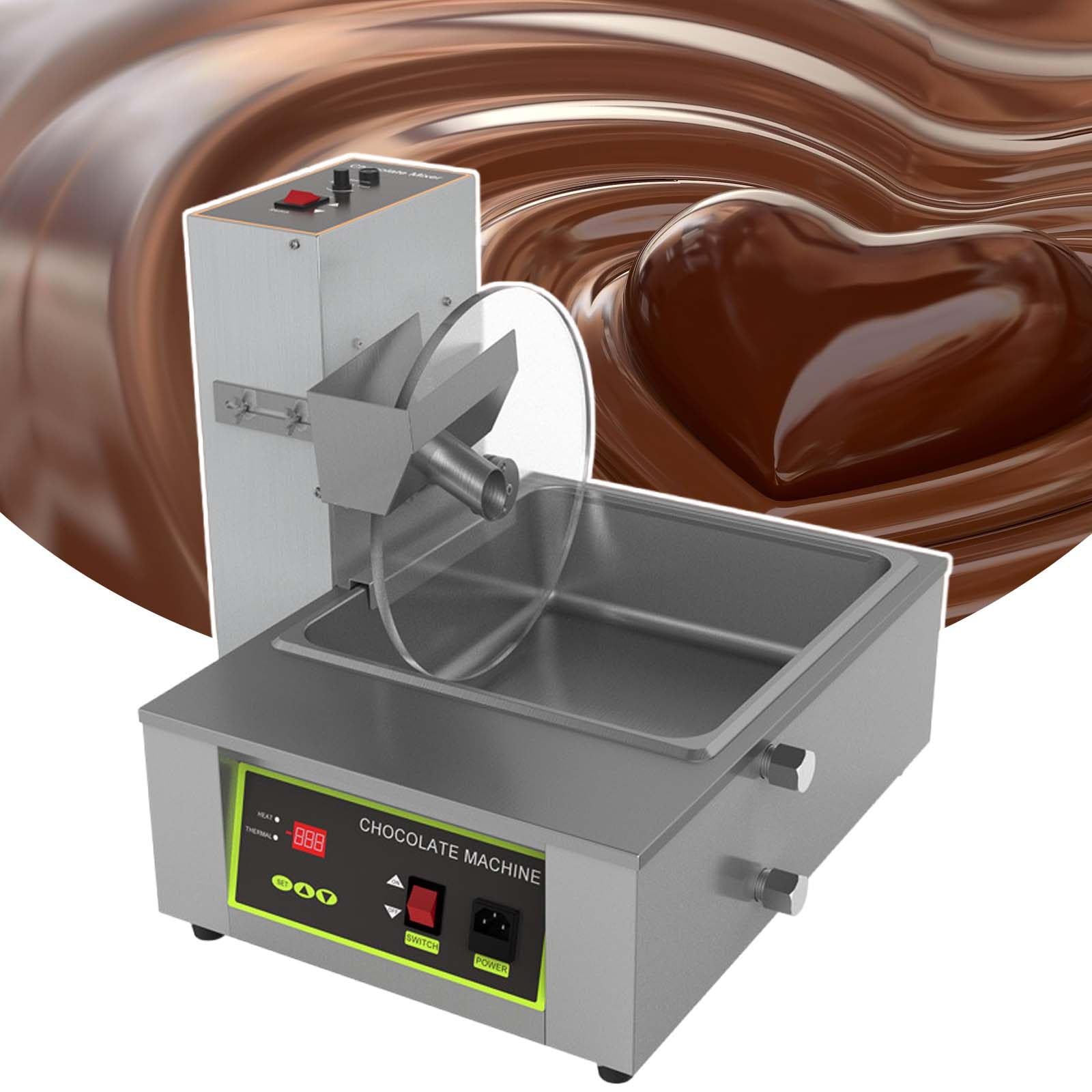 Horno De FusióN De Chocolate De Acero Inoxidable con Calentamiento por Agua, con Rueda Mezcladora De Chocolate, Tanques ExtraíBles, para CafeteríAs Y ChocolateríAs.