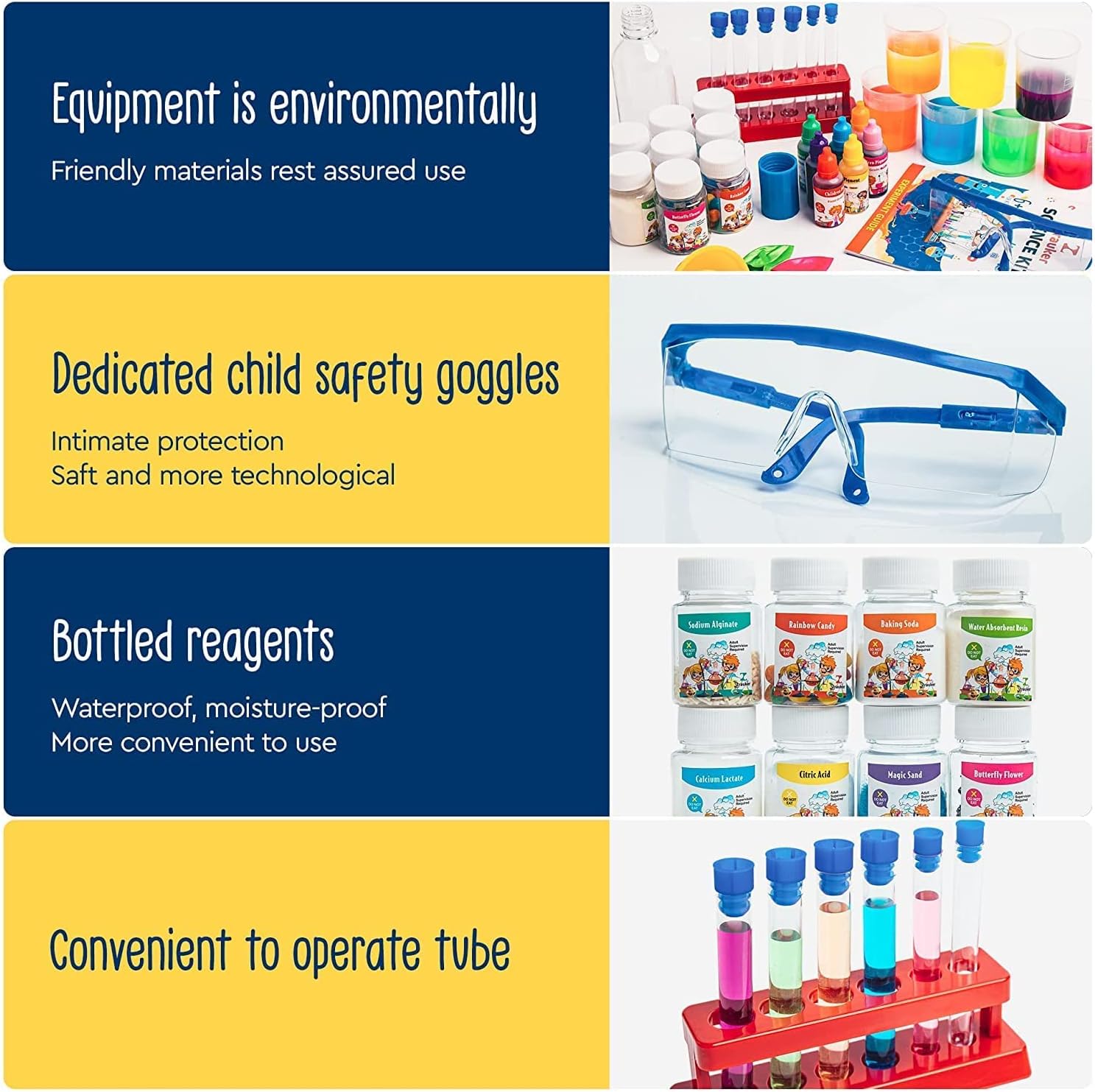 Zrauker Science Kit with 50 Science Lab Experiments, DIY STEM Educational Toys, Science Magic Kit Great STEM Learning Science Kit : Toys & Games