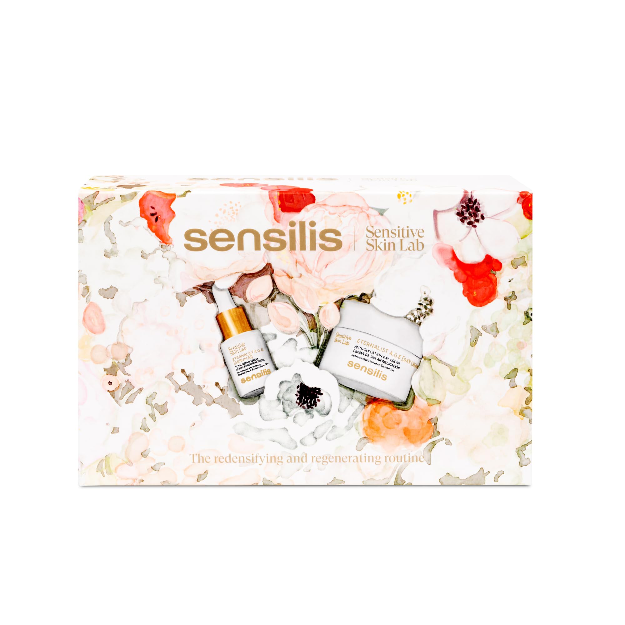Sensilis - Pack Eternalist A.G.E., Crema 50 ml y Sérum 15 ml | Antiglicación, Hidratante, Nutritiva, Redensificante, Antioxidante, Pieles Maduras y Secas, Facial, Antiedad, Pack