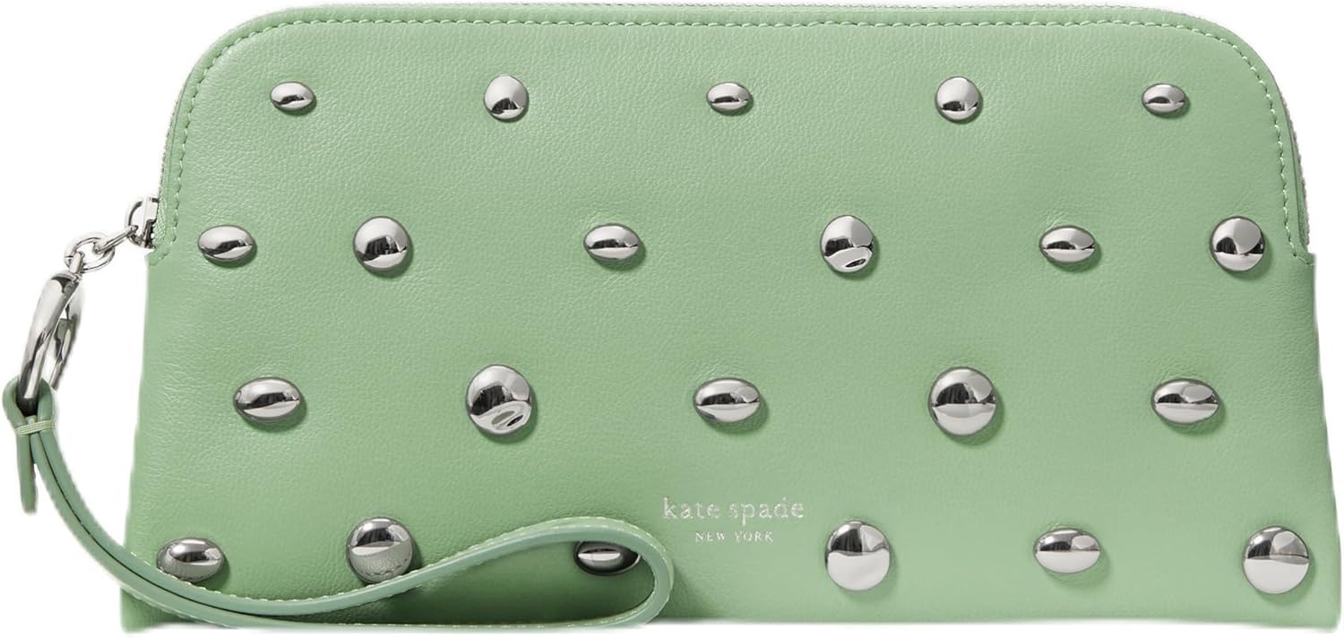 kate spade new york womens Halo Fine Grain Leather Medium Wristlet