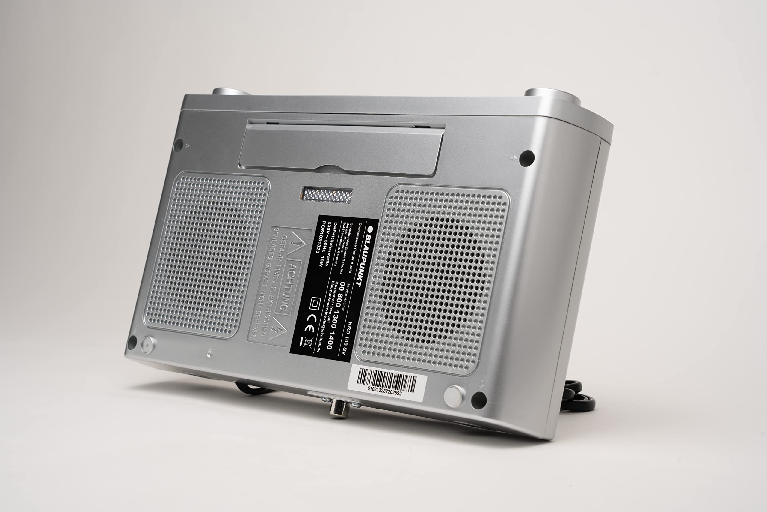 Blaupunkt KRD 100 - Radio de cocina con DAB +, memoria y FM PLL, incluye material de montaje y soporte, pantalla LED y luz, potencia musical 2 x 2 W (RMS), radio DAB Plus