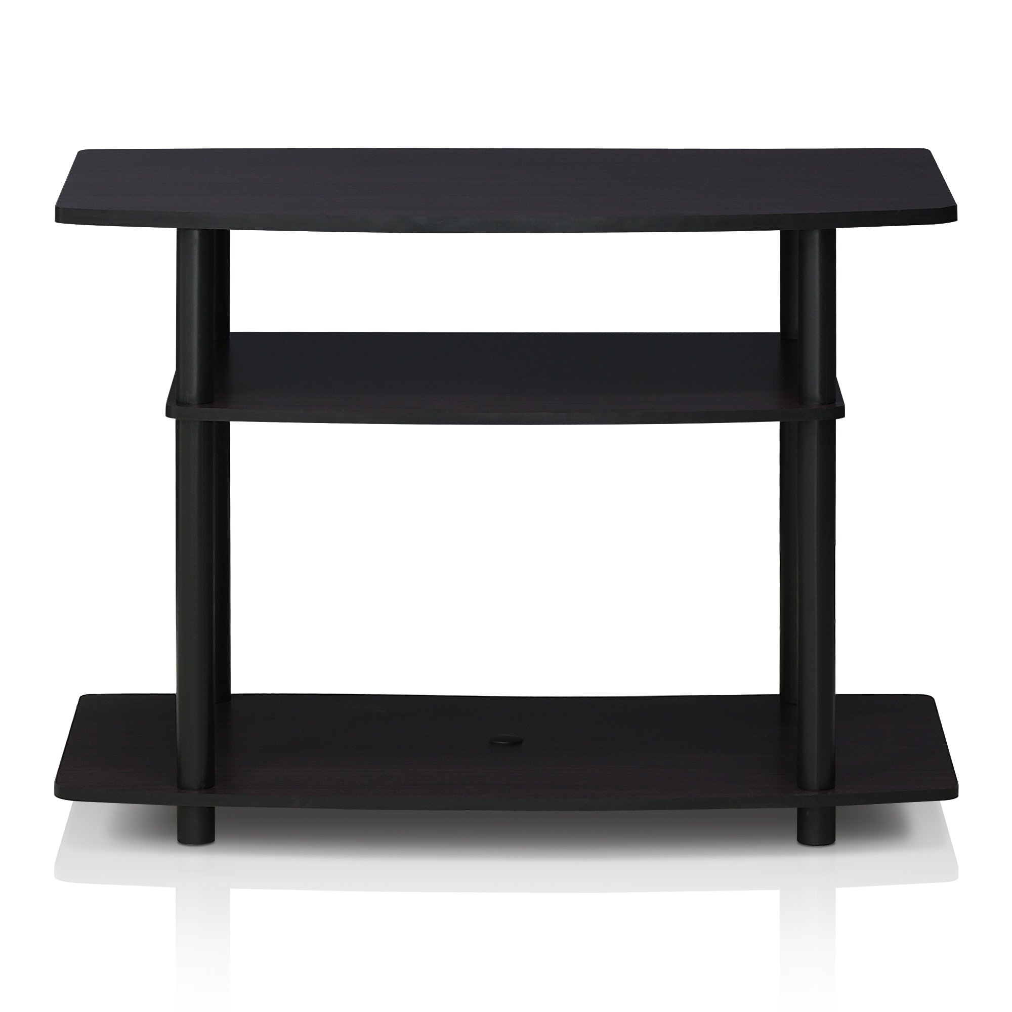 Furinno Turn-N-Tube Supporto per TV, in legno composito, tubi in PVC, 59.18 x 40.132 x 80.01 cm, Noce scuro