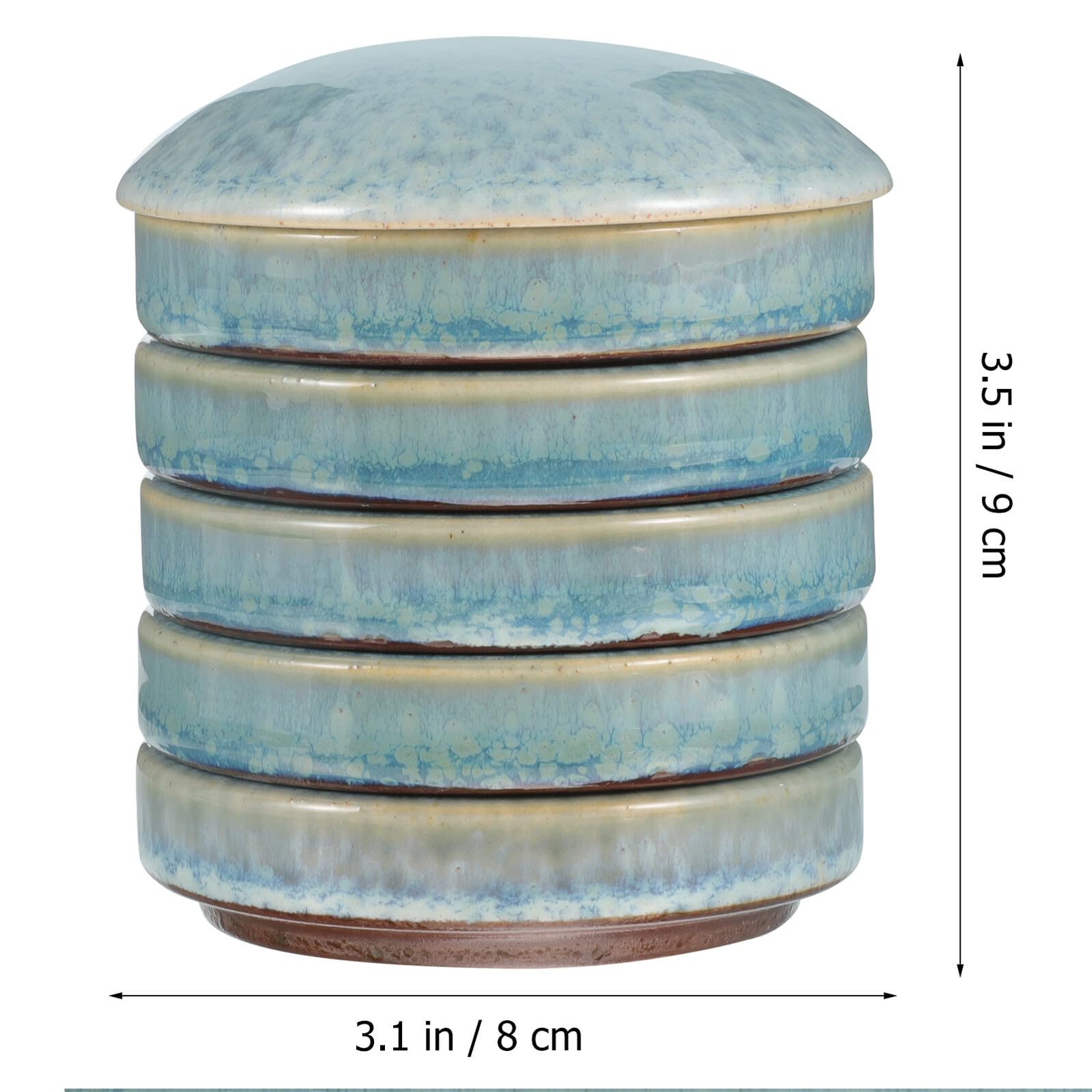 5-lagige Stapelbare Keramik Aquarellmischpalette, 1 Satz