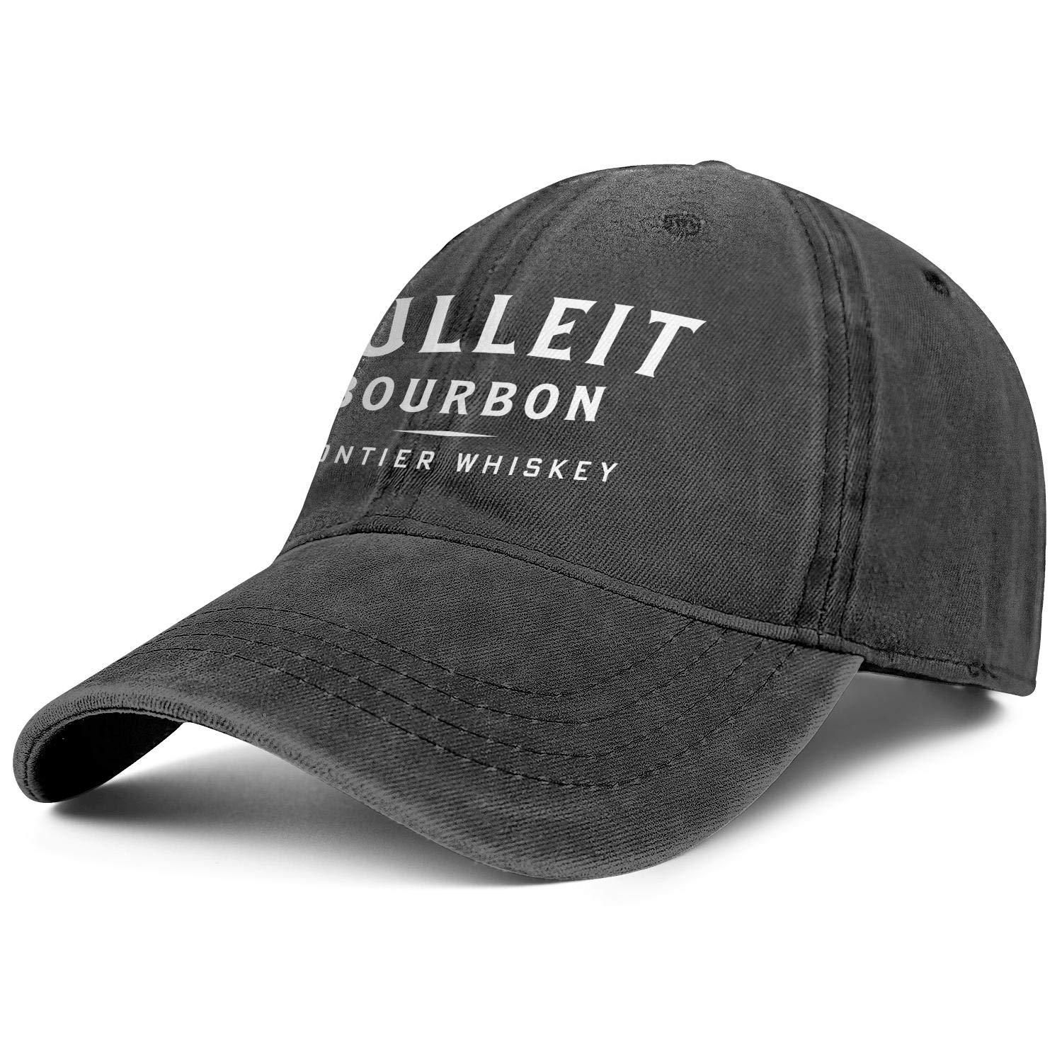 Unisex Adjustable Logo-Bulleit-Bourbon-Whiskey-Logo-Sign-Baseball Caps Dad Flat Hats
