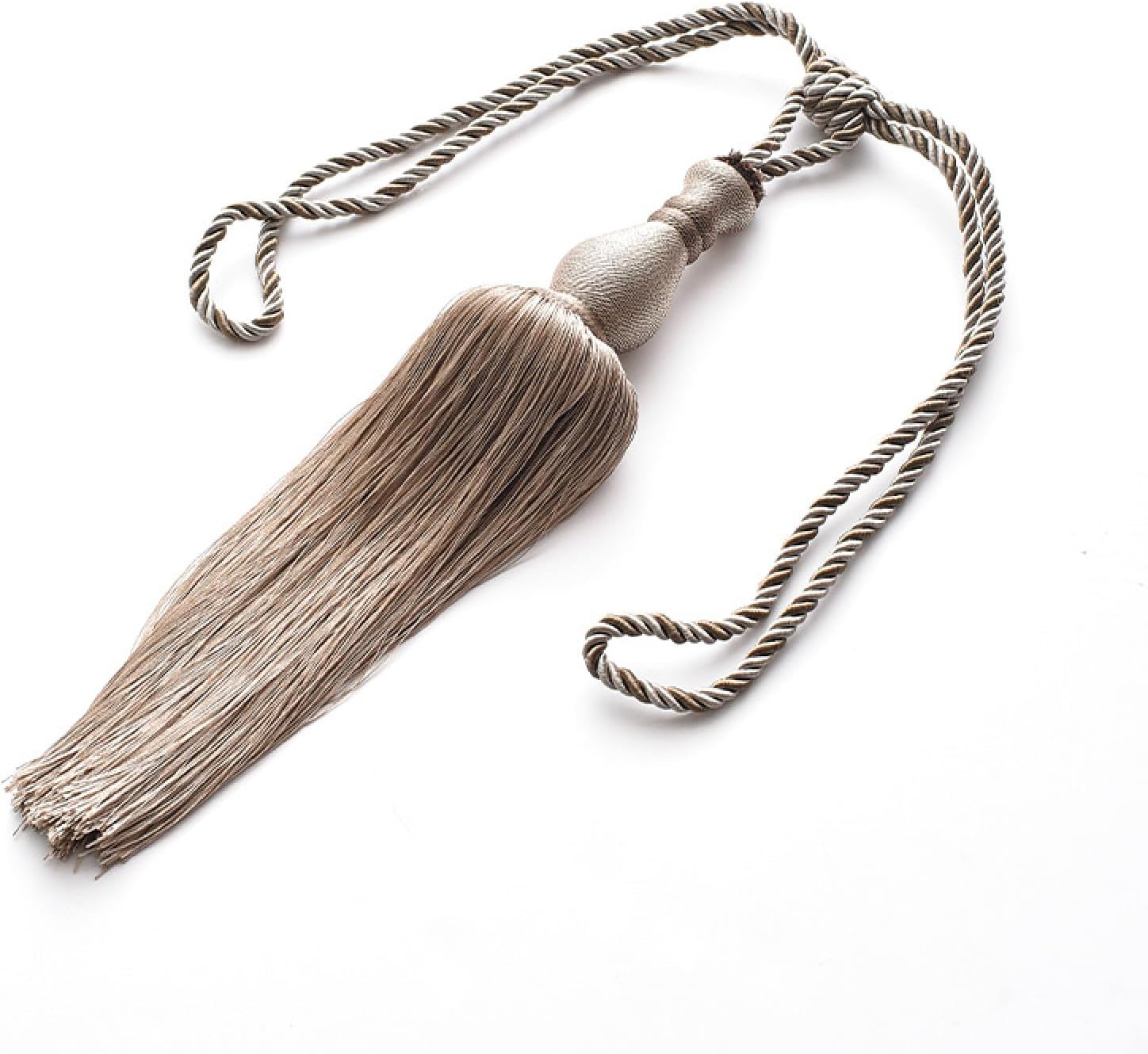 Curtain Ties 2 Pieces Vase Ball Curtain Strap Curtain Tassel Tassel Strap Anthracite Grey (Rice Ash)