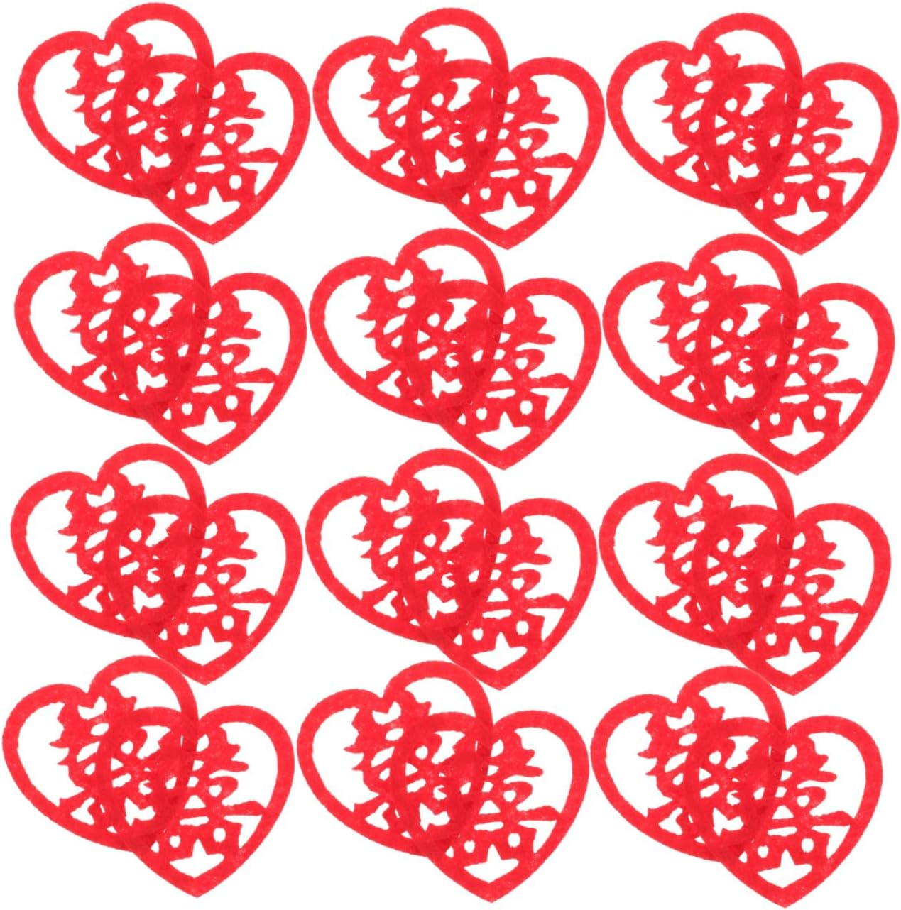 Creative Wedding Cloth Confetti Heart Shape 1 Bag about 150pcs