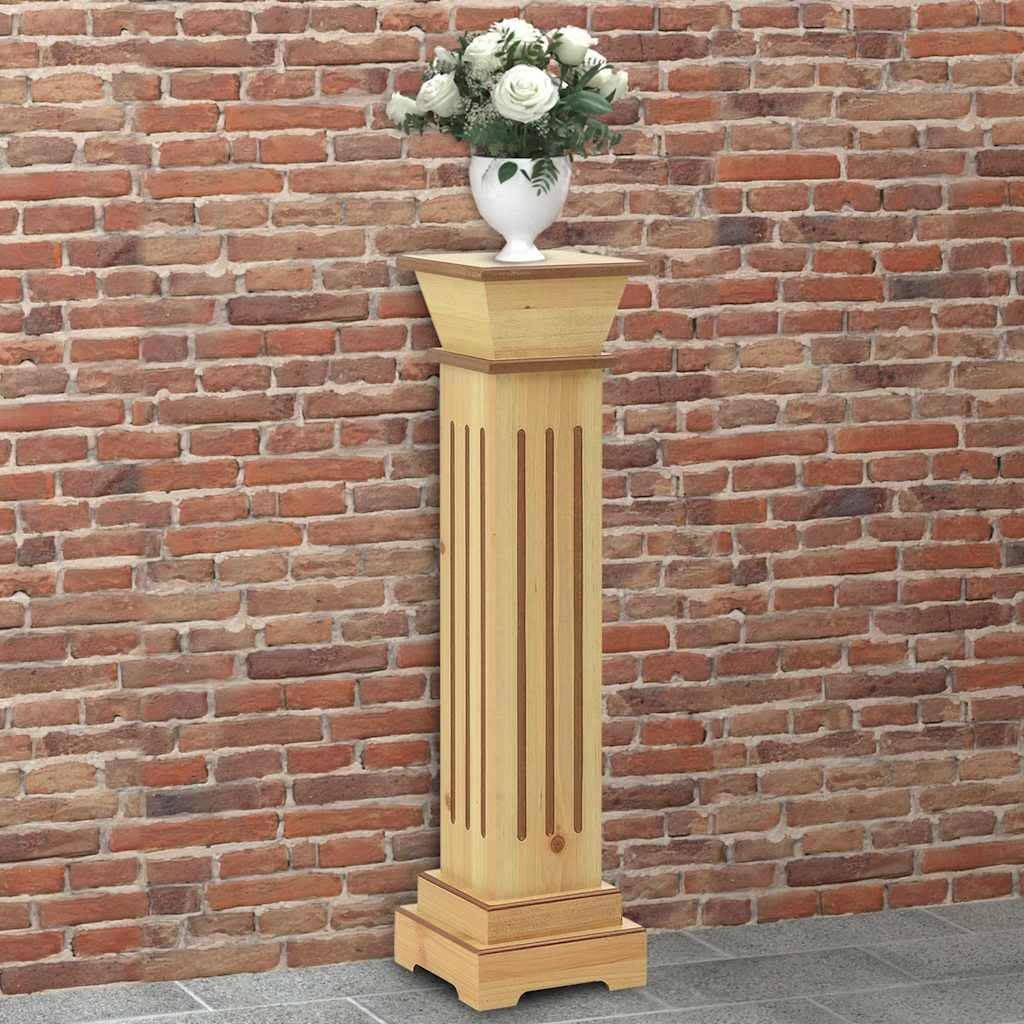 Support plante bois clair de qualité | Pilier stable design élégant