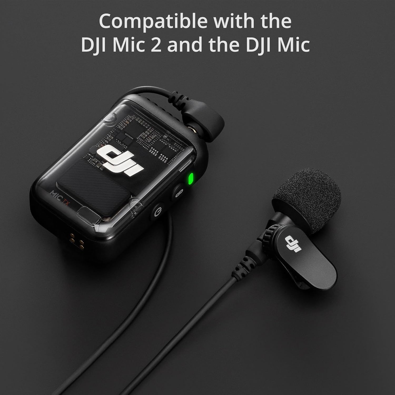 DJI Mic 2 (2 TX + 1 RX + Charging Case) with Wireless Accessory Bundle (2 Items)