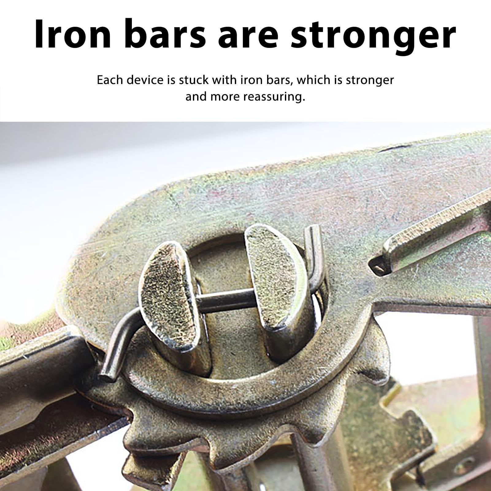 Moxeupon Cinghie Di Tensione Per Camion, Cinghie Per Auto, Cinghia A Cricchetto, Resistente All'Usura, 15 M, Cinghie Per Camion Ispessite, Cinghie Di Carico, Tenditore Autobloccante Per La Spedizione