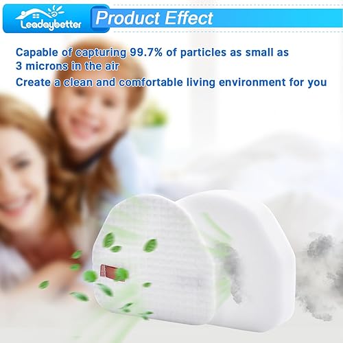 Miniatura 4 de Leadaybetter Filtro de repuesto para Shark Navigator NV100 NV100 26 NV105 26 NV106 UV300 NV450 NV480 NV482 aspiradora vertical ligera, paquete de 4