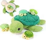 Gnomantic Animaux farcis de chat avec des bébés à l'intérieur, Mommy Toy pour les enfants 5-Piece jeu & #160;: 1 Ma mère chat + 4 bébé chatons à l'intérieur. Dézip ventre pour révéler les bébés surprises. Ultra-soft, 3-8 ans.