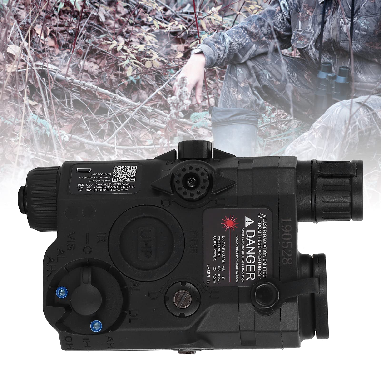 Fafeims Airsoft Box EX403 Negro - Maletín para Armas de Airsoft, Modelo Inofensivo sin Función, Funda para Baterías y Accesorios, Ideal para Paintball y Simulación Militar, Compacto y Dura