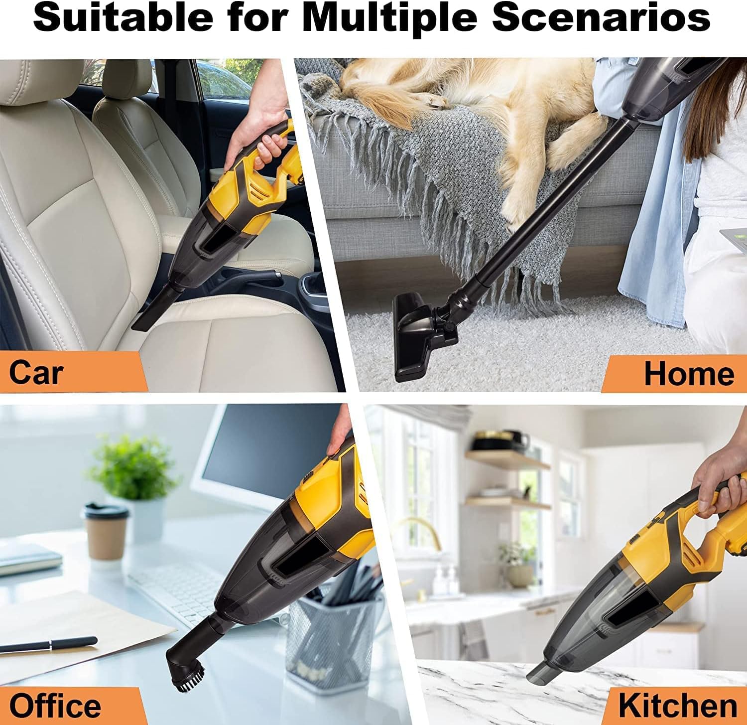 Amazon | 120W Cordless Handheld Vacuum Cleaner for DeWALT 20V 60V