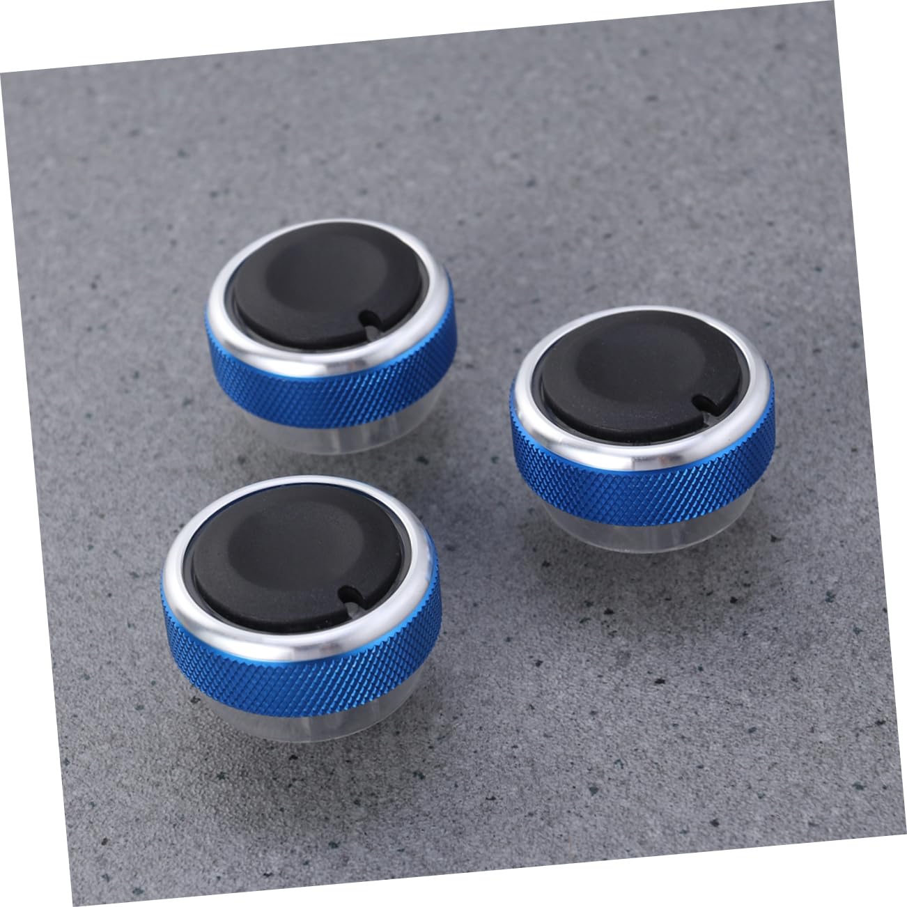 Unomor 3Pcs Air Conditioning Control Knob for Easy Installation Switch Blue Temperature Control Button