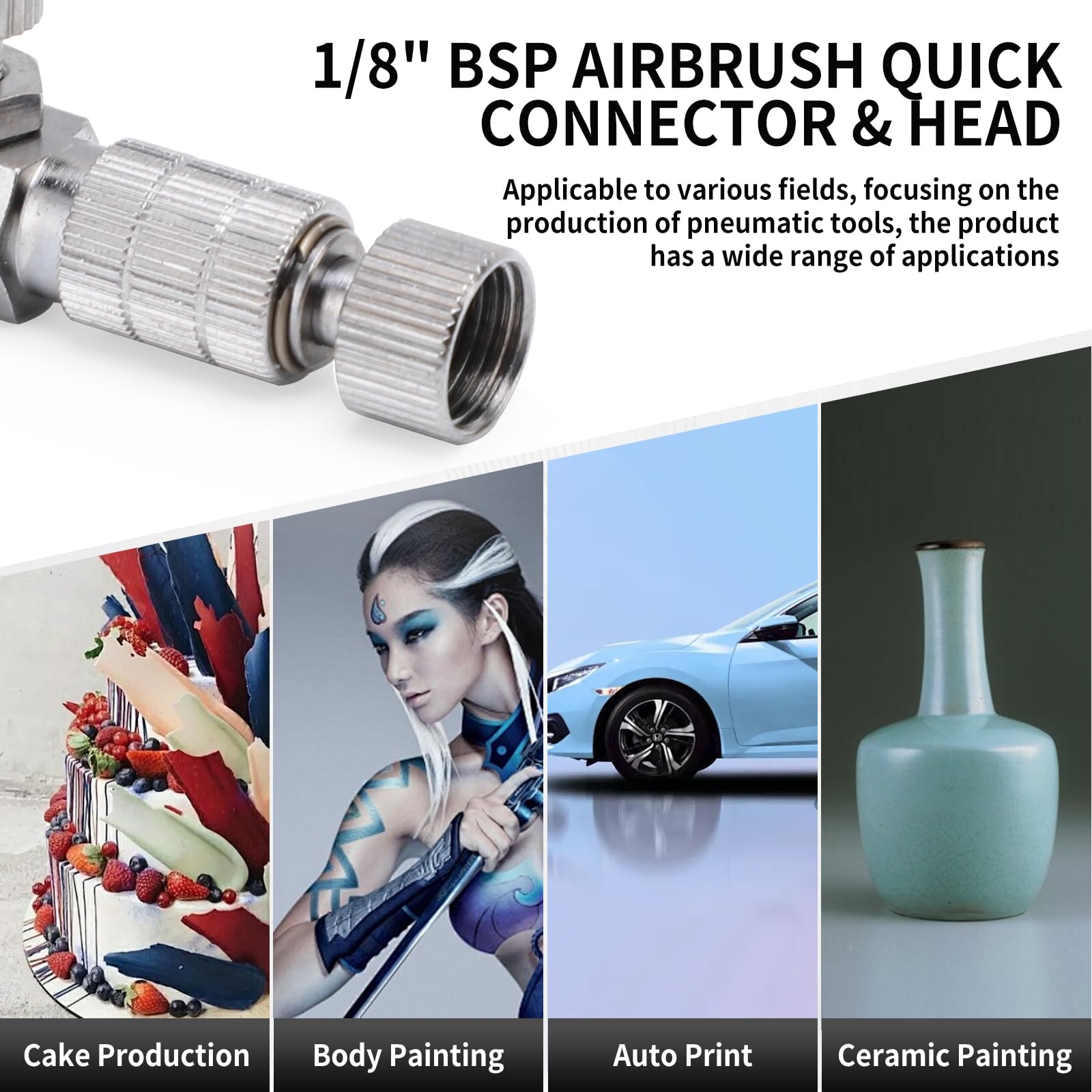 Airbrush Quick Connect Adapter - Easy Release & Control -7 Airbrush Quick Connect Adapter - Easy Release & Control -7