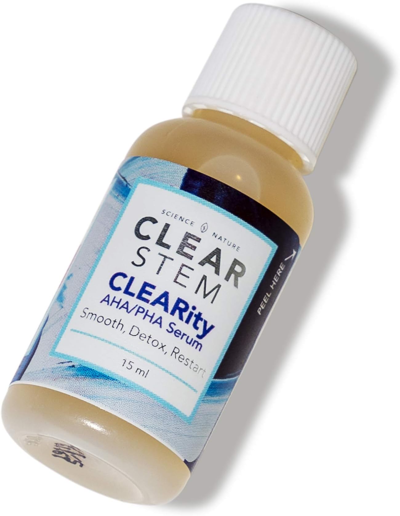 CLEARity by CLEARstem - Exfoliating Serum with AHA and Mandelic Acid, Anti-Aging, Retexturizes, Reduce Scars, Anti-Acne, Blackhead Dissolving & No Secret Pore Cloggers (.5 fl oz - TRIAL SIZE)