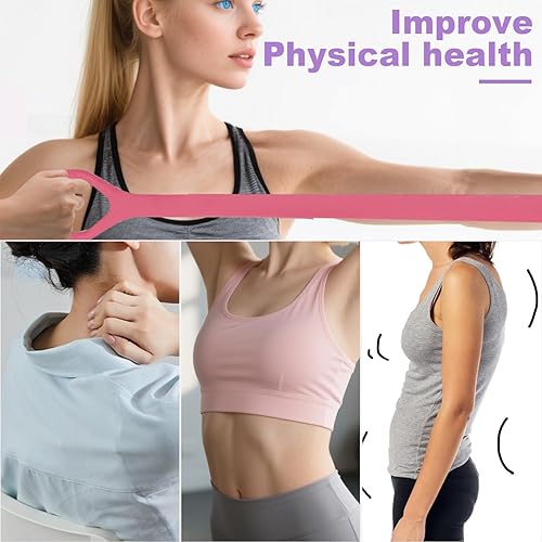 Miniatura 5 de Figura 8 Banda de resistencia para fitness, brazo y espalda, hombro, cuerda elástica, equipo de ejercicio para yoga, pilates, terapia física,