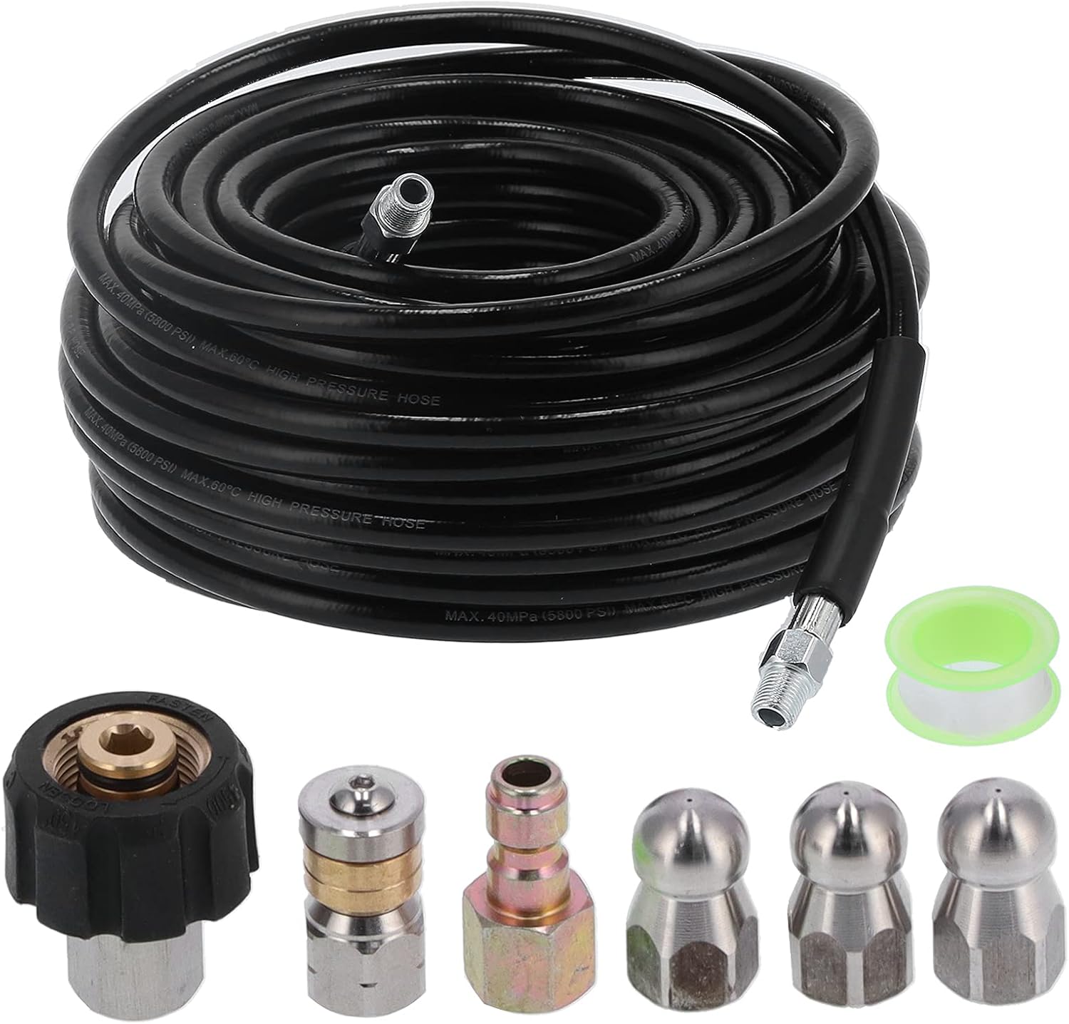 Pistola Alta Pressione Acqua Strumento Per La Pulizia Dello Spruzzo Del Tubo Da Giardino 408806 - Foto 2