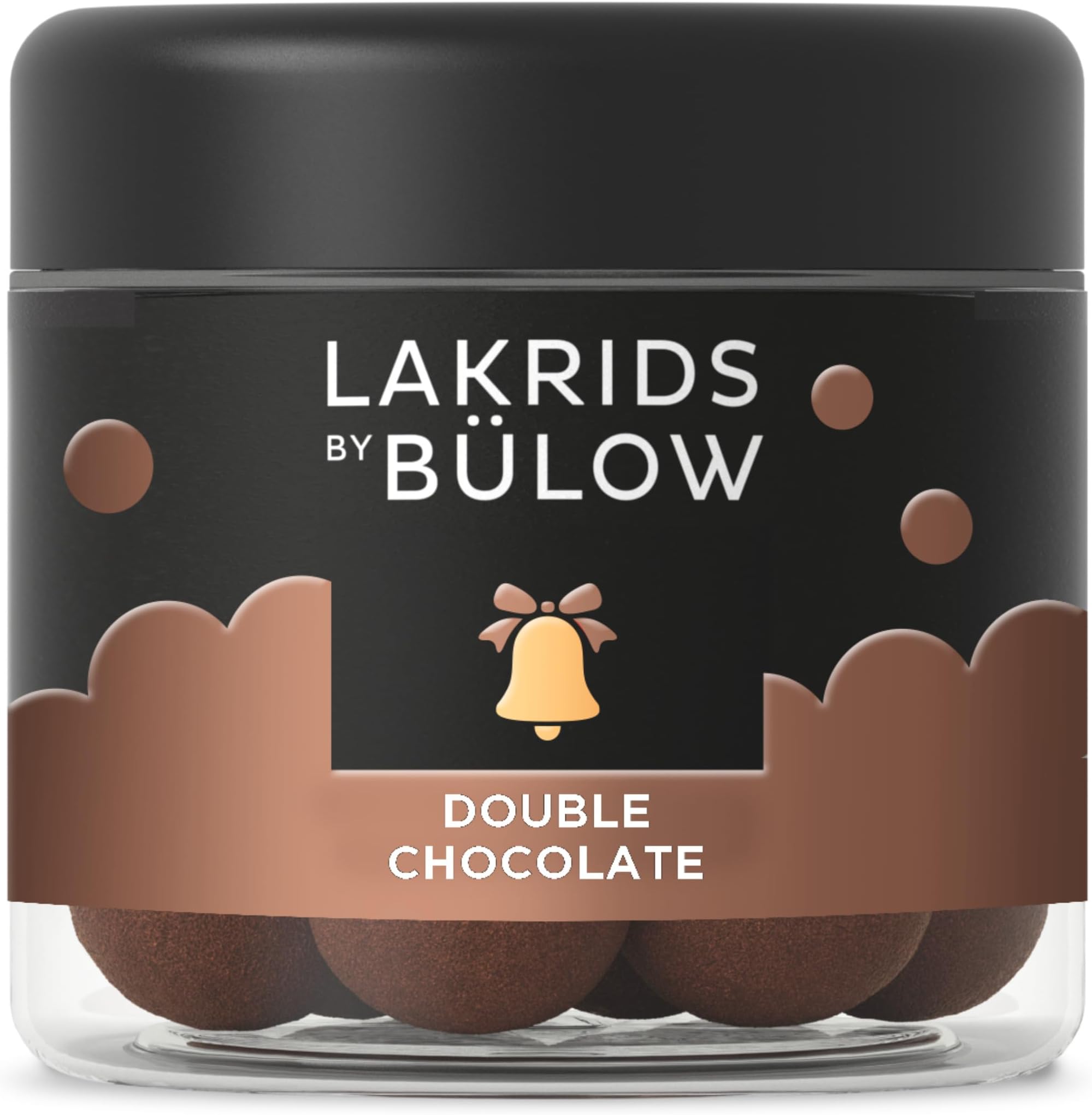 LAKRIDS BY BÜLOW - Double Chocolate - 4.4 oz - Chocolate Coated Gourmet Licorice with Crunchy Cocoa Nibs