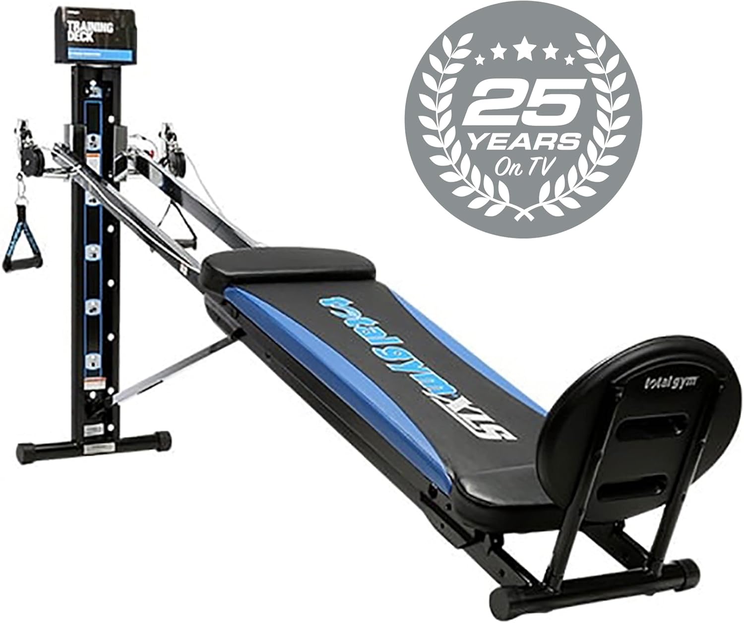 Total Gym XLS Men/Women Universal Total Body Training Foldable Home Gym Workout Machine with Squat Stand, Leg Pull, 2 Ankle Cuffs, and Exercise Chart : Home Gyms : Sports & Outdoors