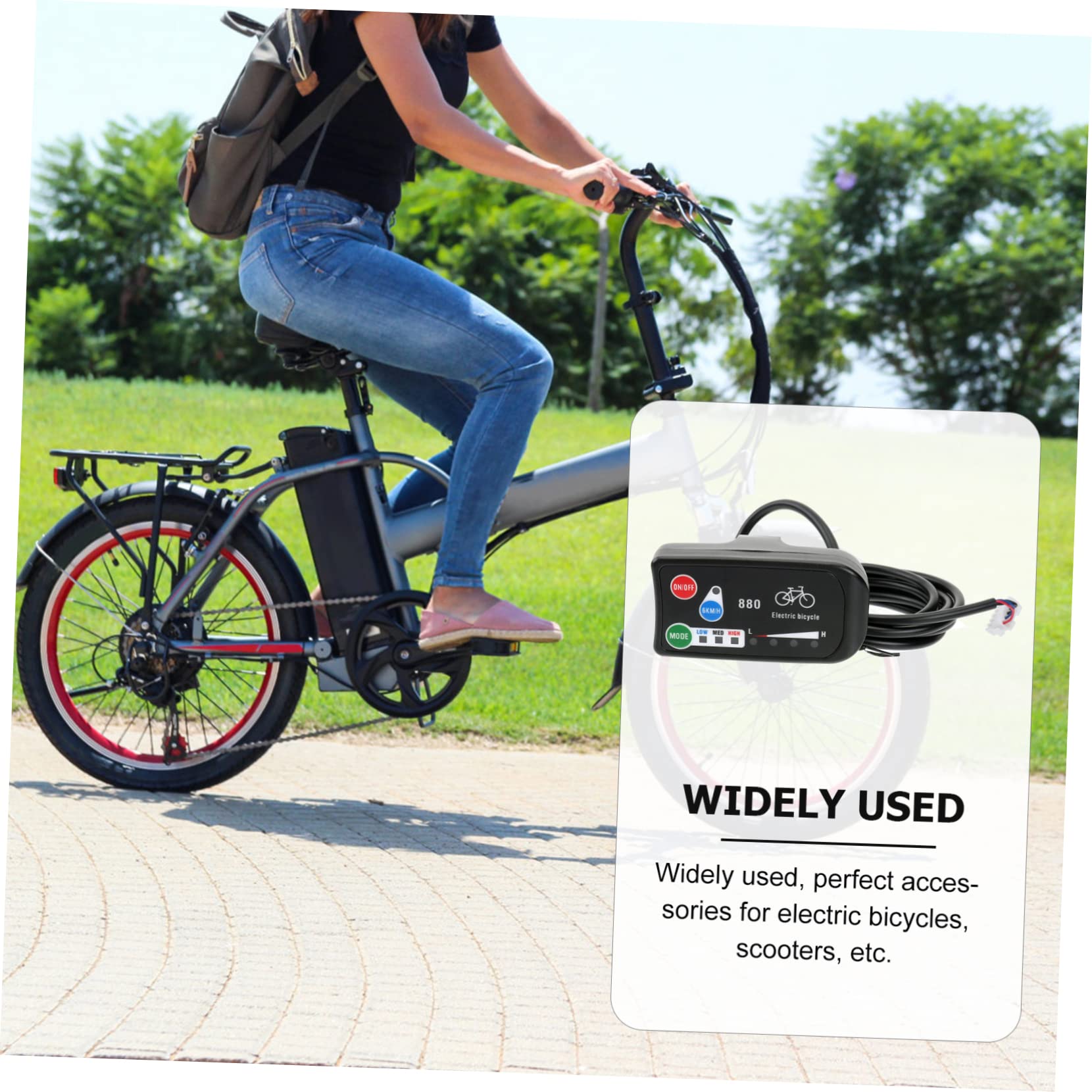 YARNOW 2pezzi Bike Display Panel Controller Per Biciclette Elettriche Facile Installare Resistente e Stabile Accessorio Per Mountain Bike