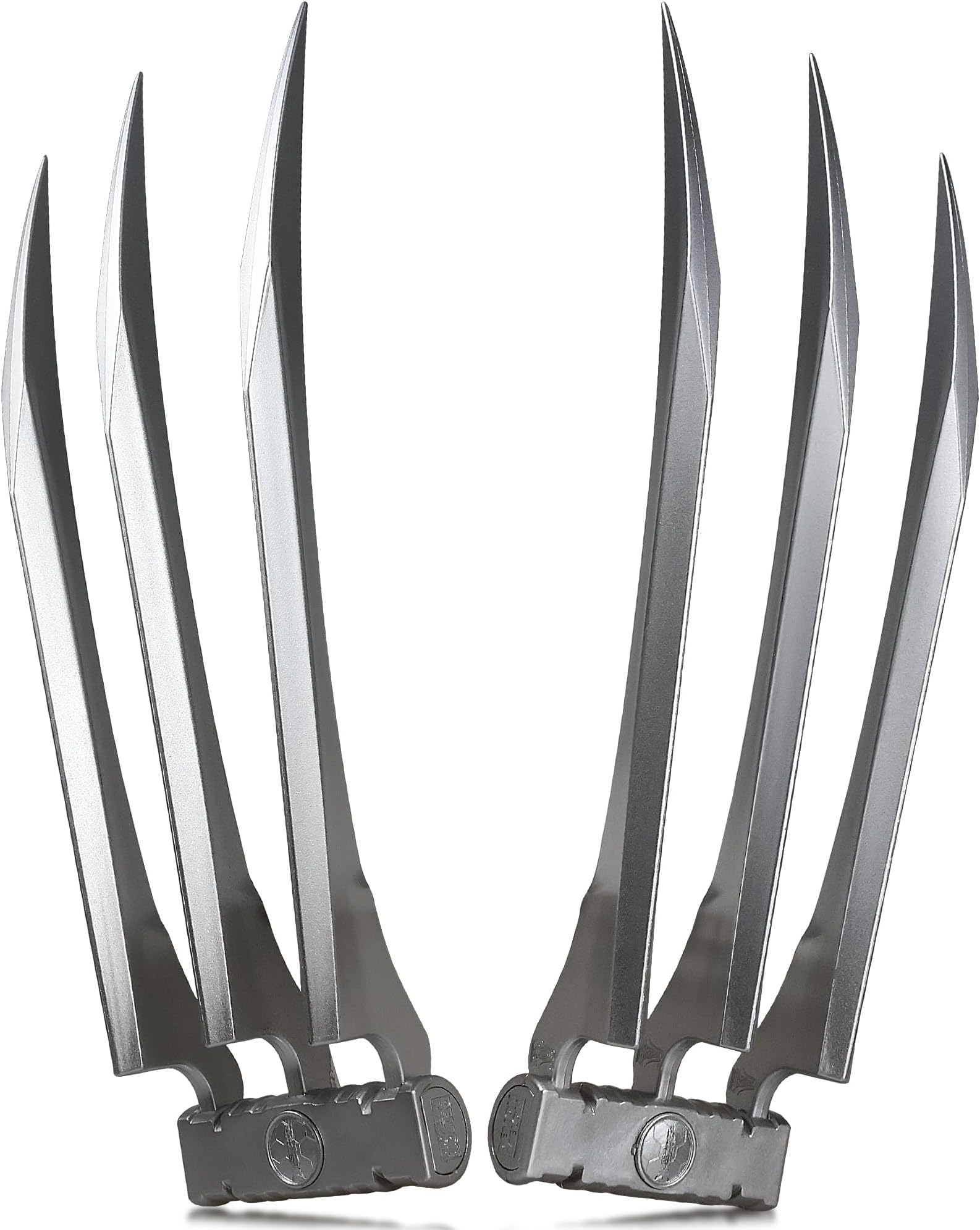 YANYODO Wolverine Claws Realistic Plastic Cosplay Costume Props, Set of 2, Silver, One Size