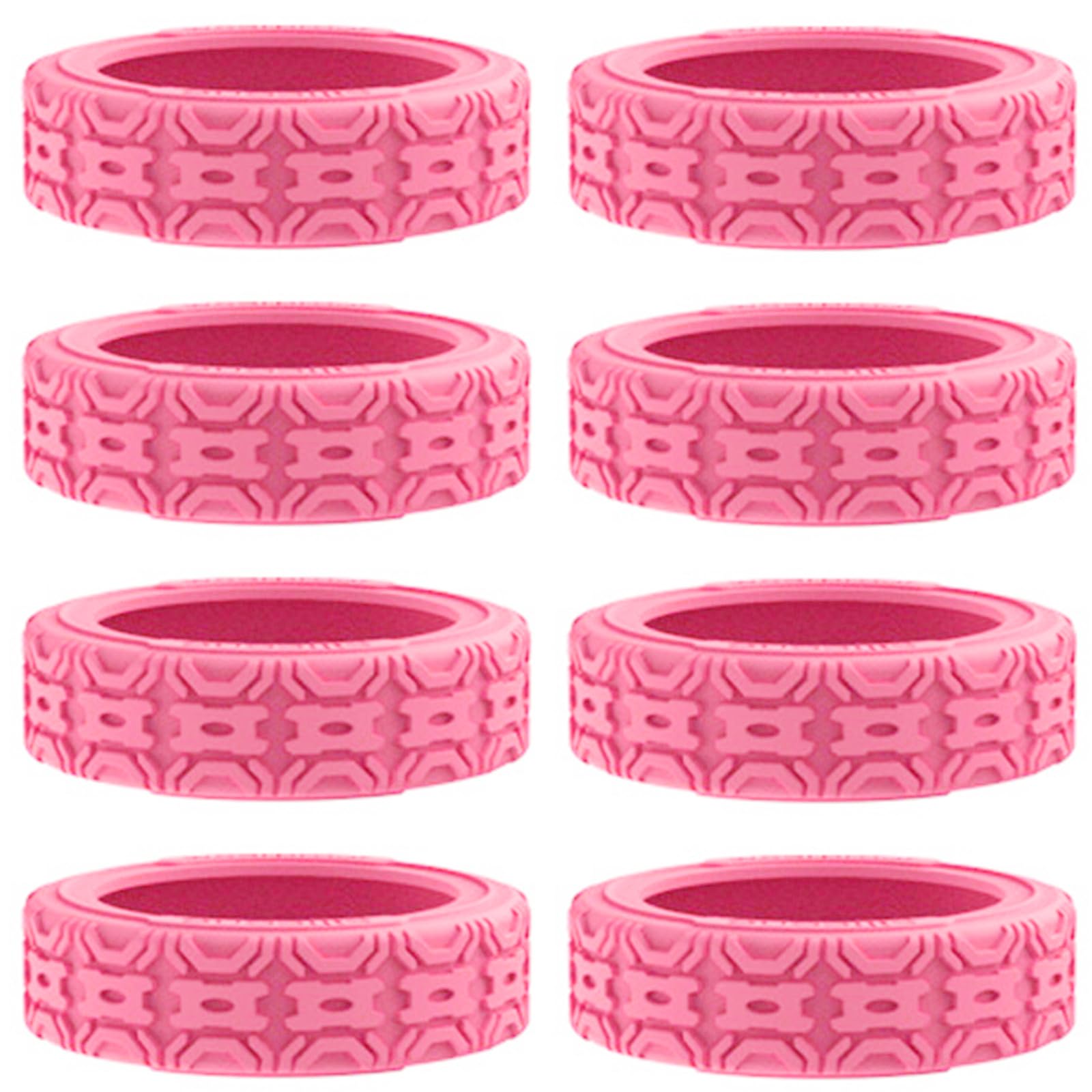 Maxtonser 4pcs Practical Silicone Luggage Wheel Protectors Cover for Travel Suitcases Reduce Noise Wheels Guard Cover