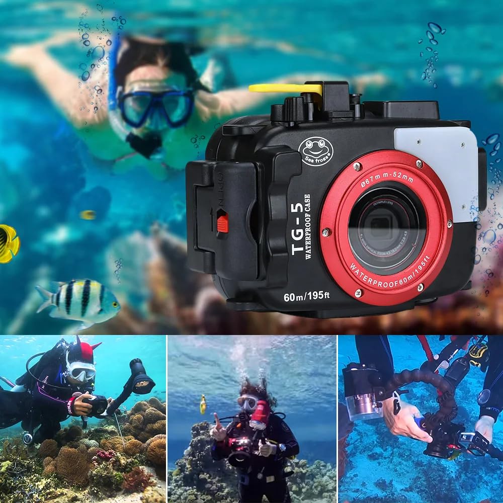 Olympus TG 5 とダイビングハウジング Amazon | オリンパス TG-5用水中カメラハウジング、プロフェッショナル